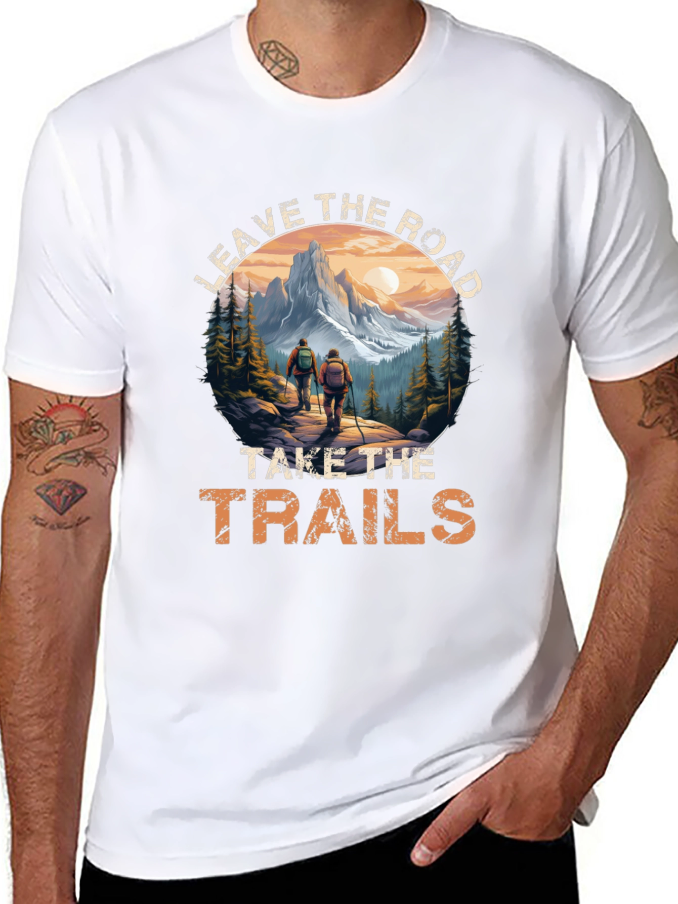 Leave the Road Hiking Tee - Adventure Awaits!