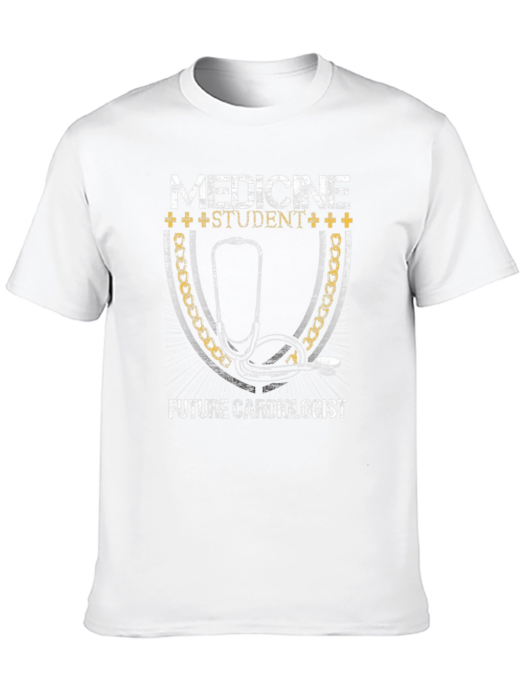 Medicine Student Future Cardiologist Black Graphic T-Shirt