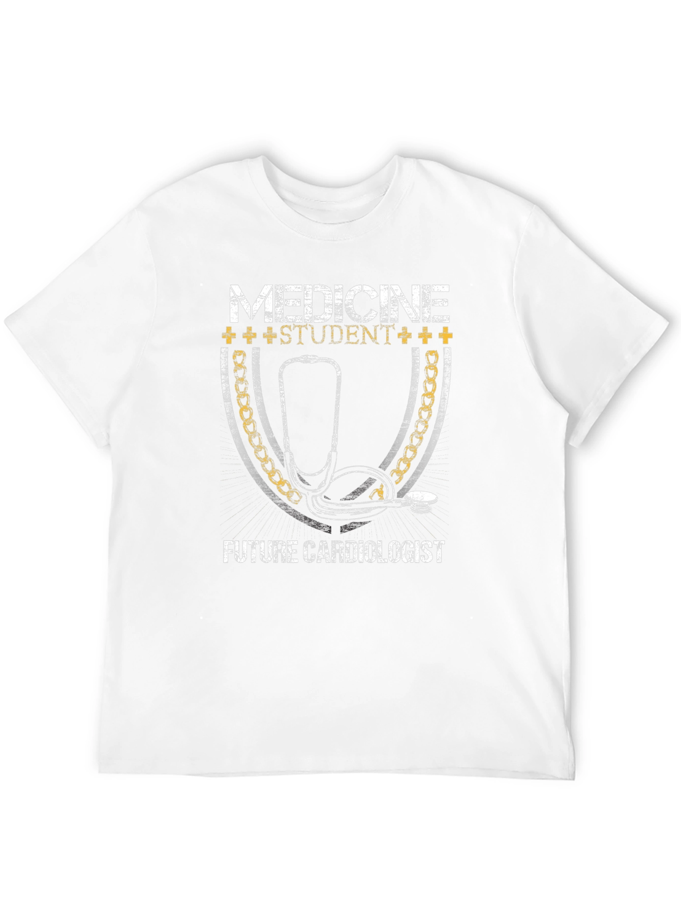 Medicine Student Future Cardiologist Black Graphic T-Shirt