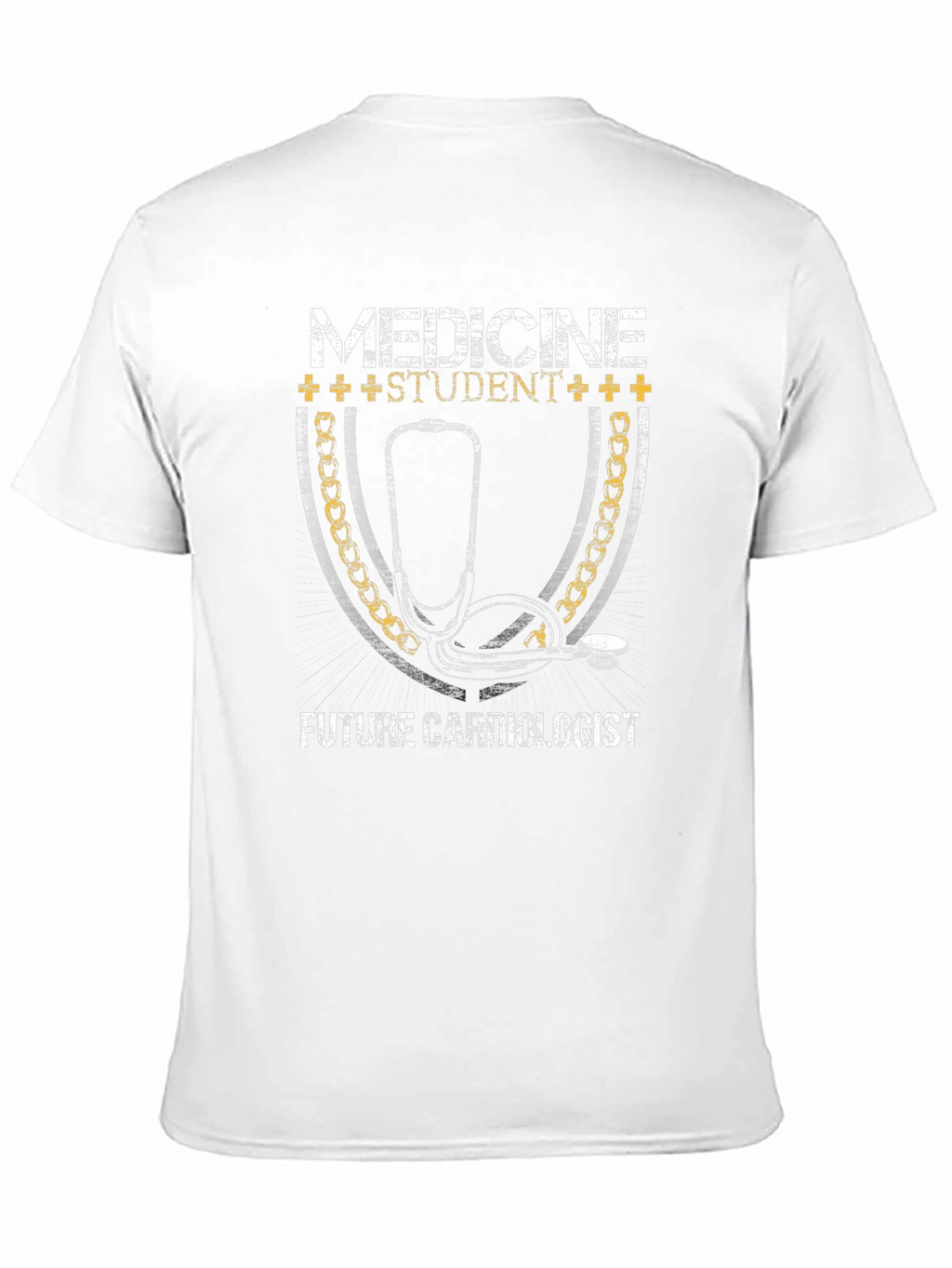 Medicine Student Future Cardiologist Black Graphic T-Shirt