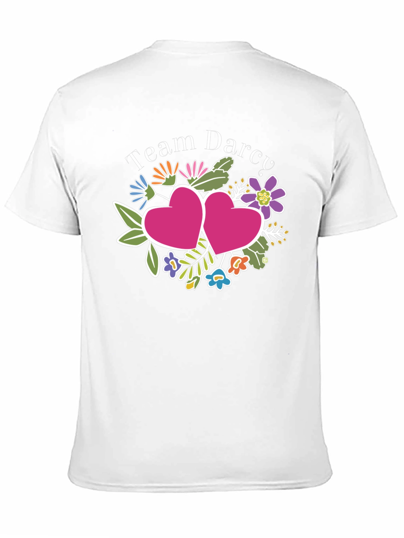 Team Darcy Floral Heart Graphic Tee