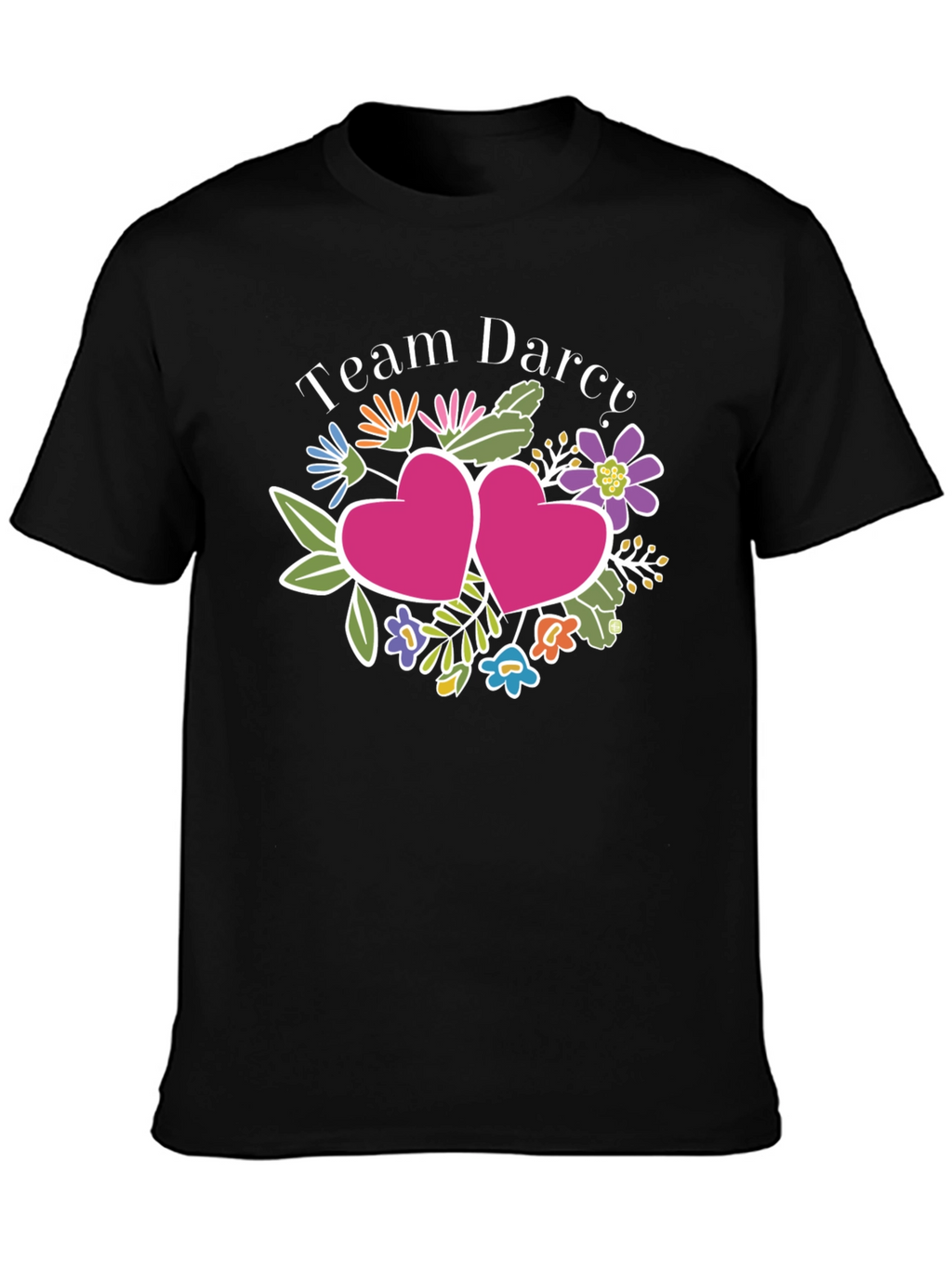 Team Darcy Floral Heart Graphic Tee