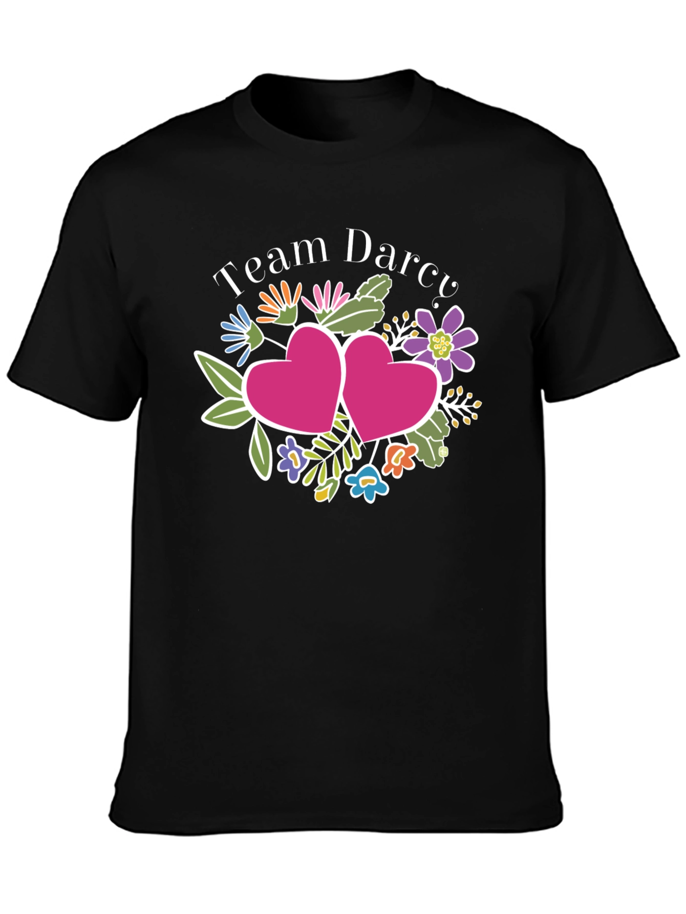 Team Darcy Floral Heart Graphic Tee