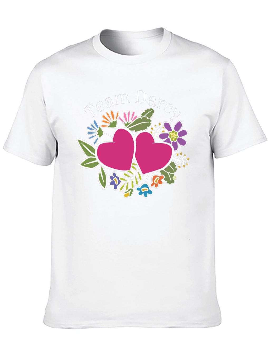Team Darcy Floral Heart Graphic Tee