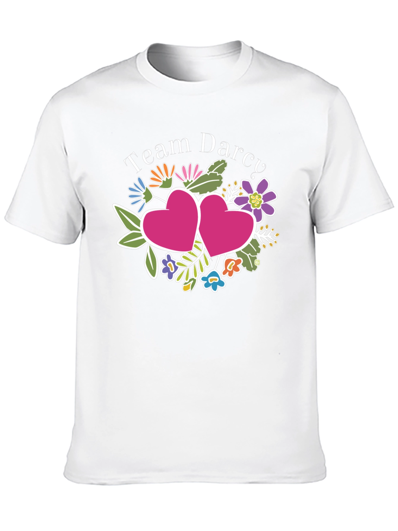 Team Darcy Floral Heart Graphic Tee