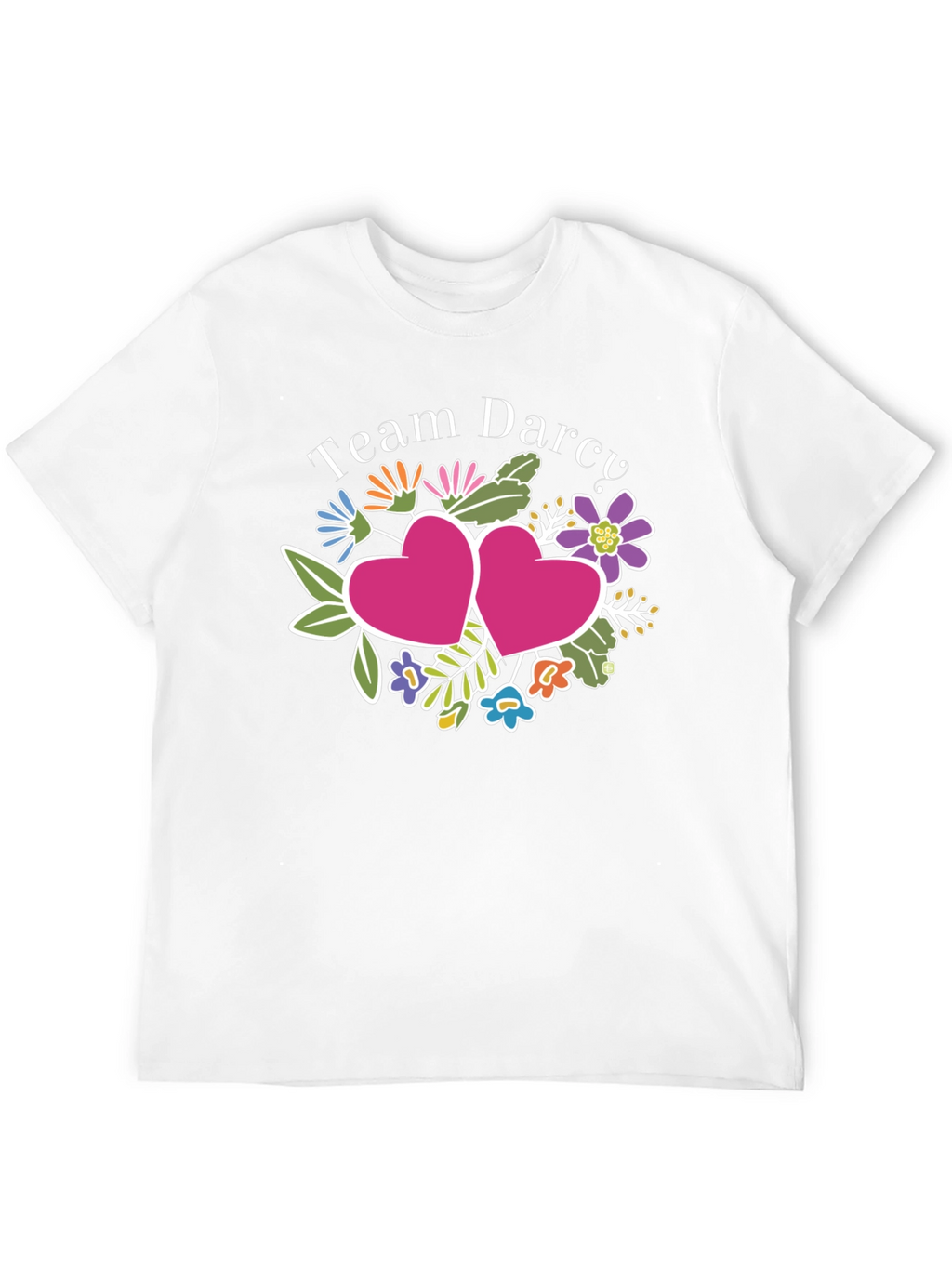 Team Darcy Floral Heart Graphic Tee