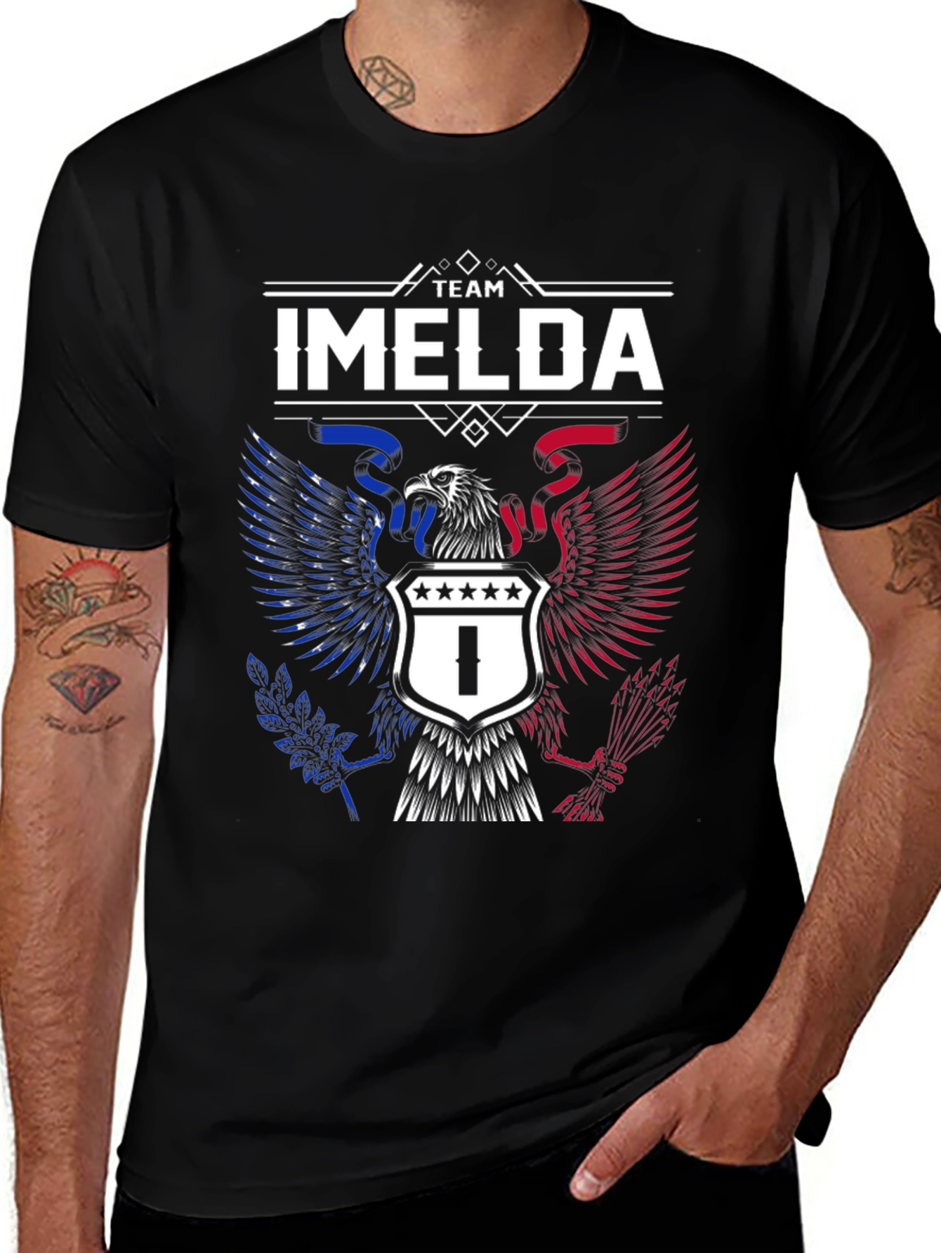 Team Imelda Patriotic Eagle Graphic T-Shirt