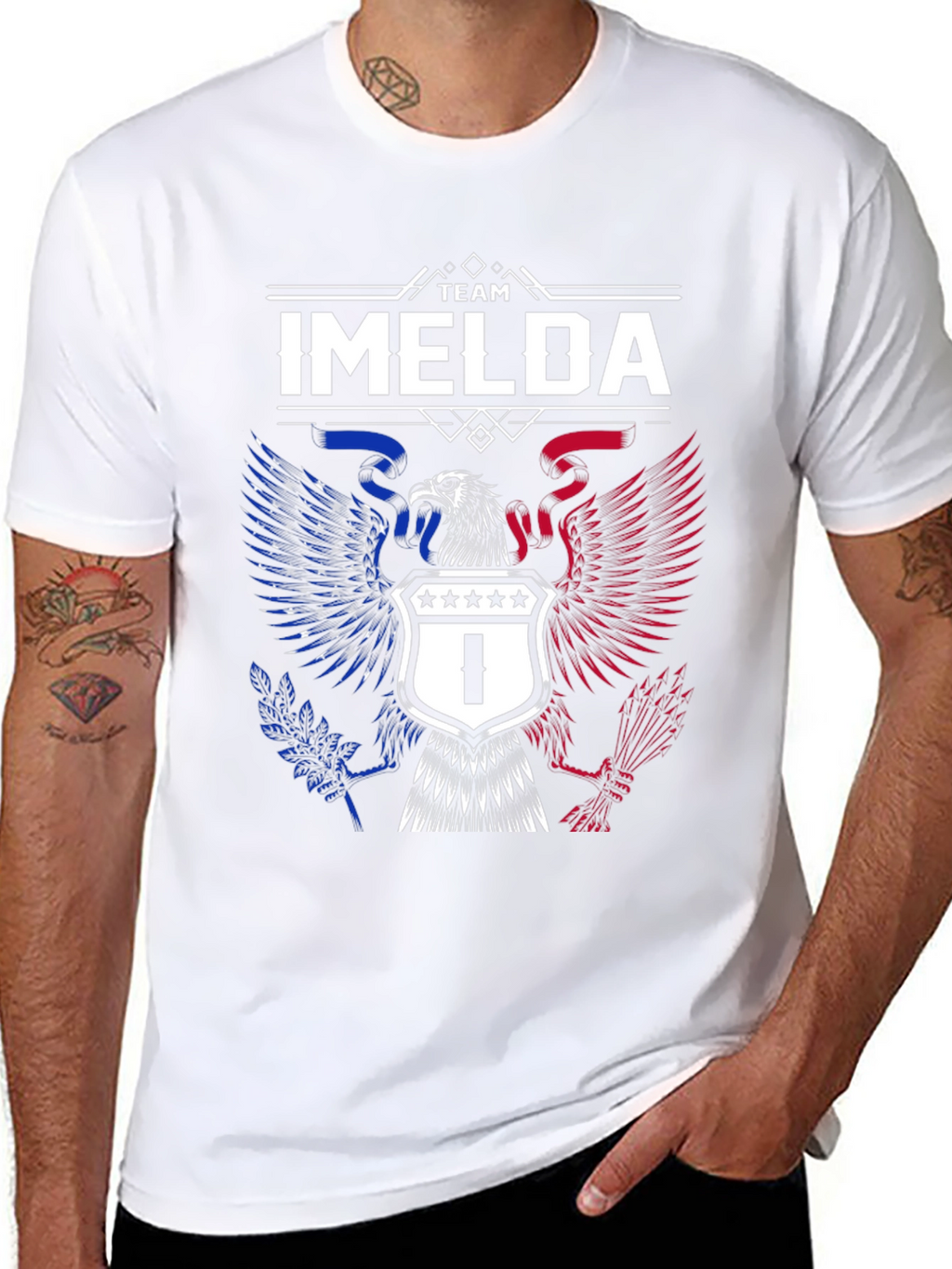 Team Imelda Patriotic Eagle Graphic T-Shirt