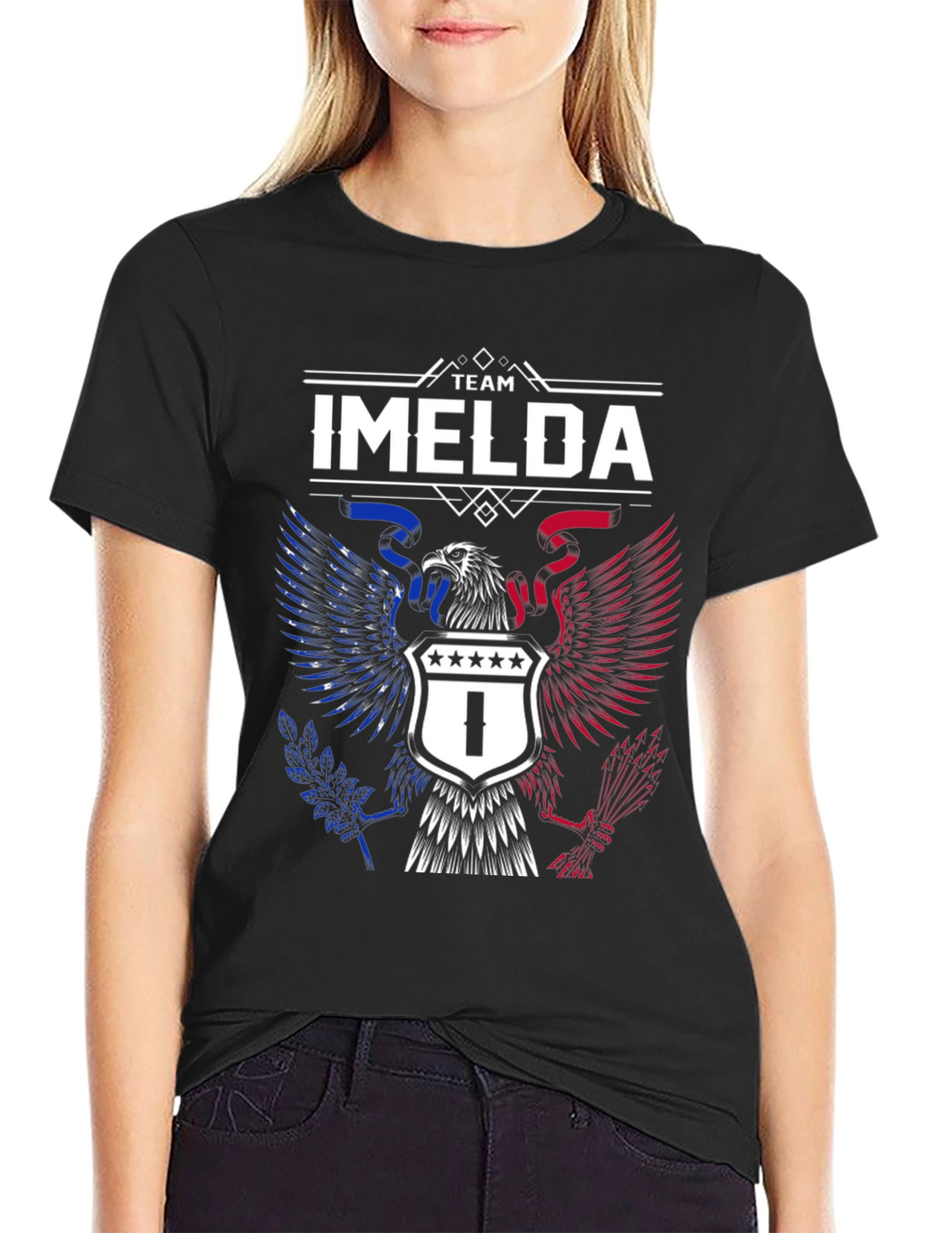 Team Imelda Patriotic Eagle Graphic T-Shirt