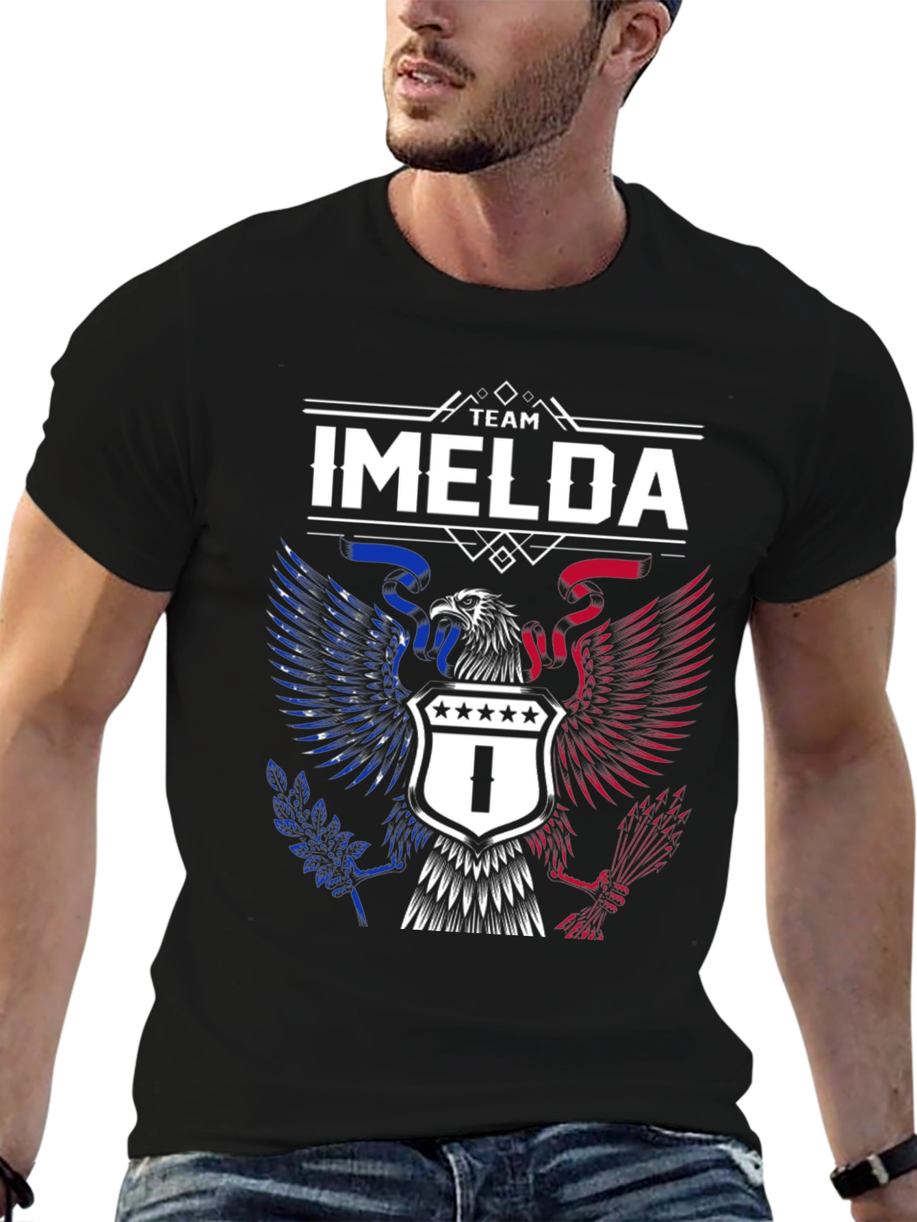 Team Imelda Patriotic Eagle Graphic T-Shirt