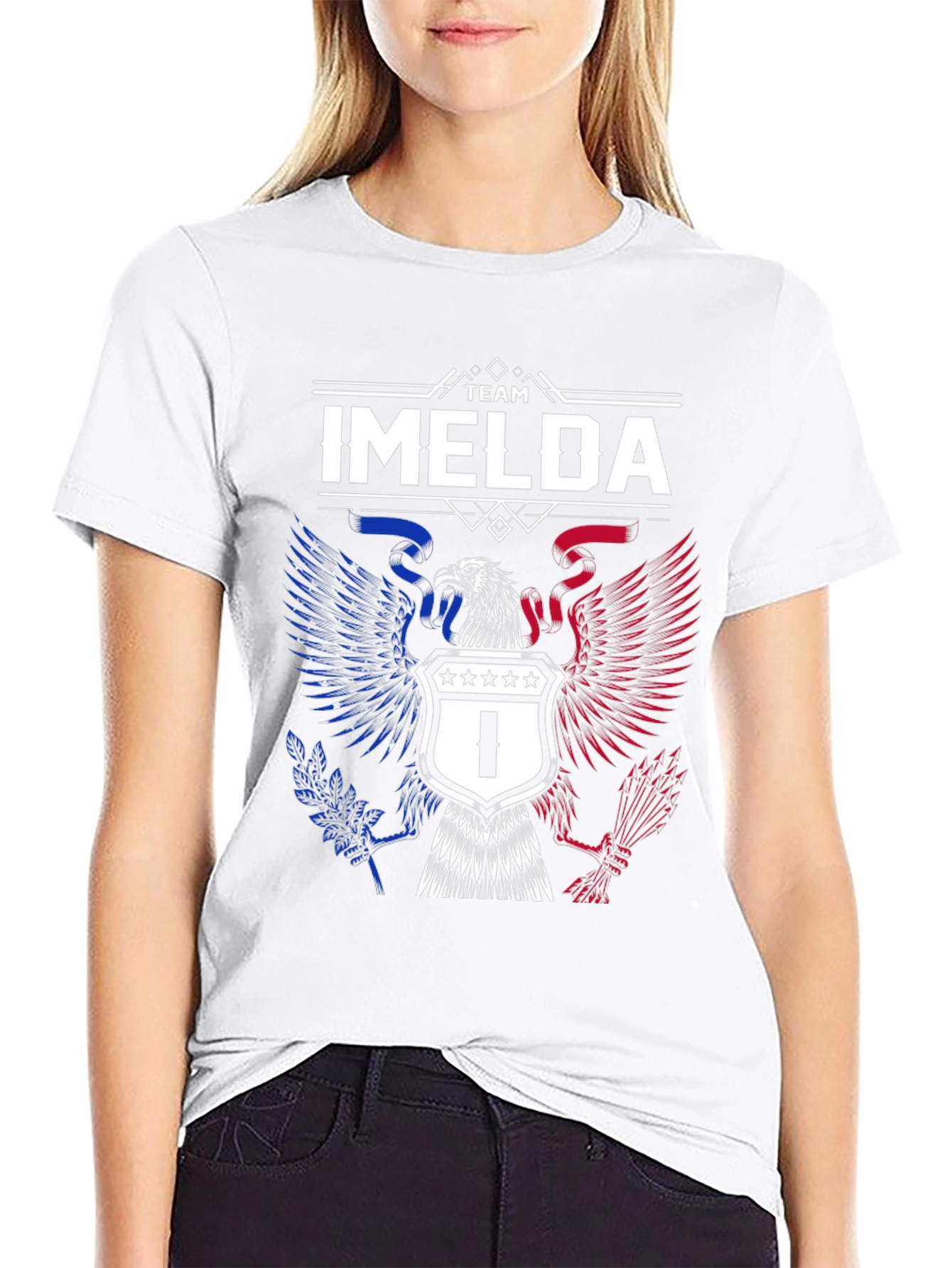 Team Imelda Patriotic Eagle Graphic T-Shirt