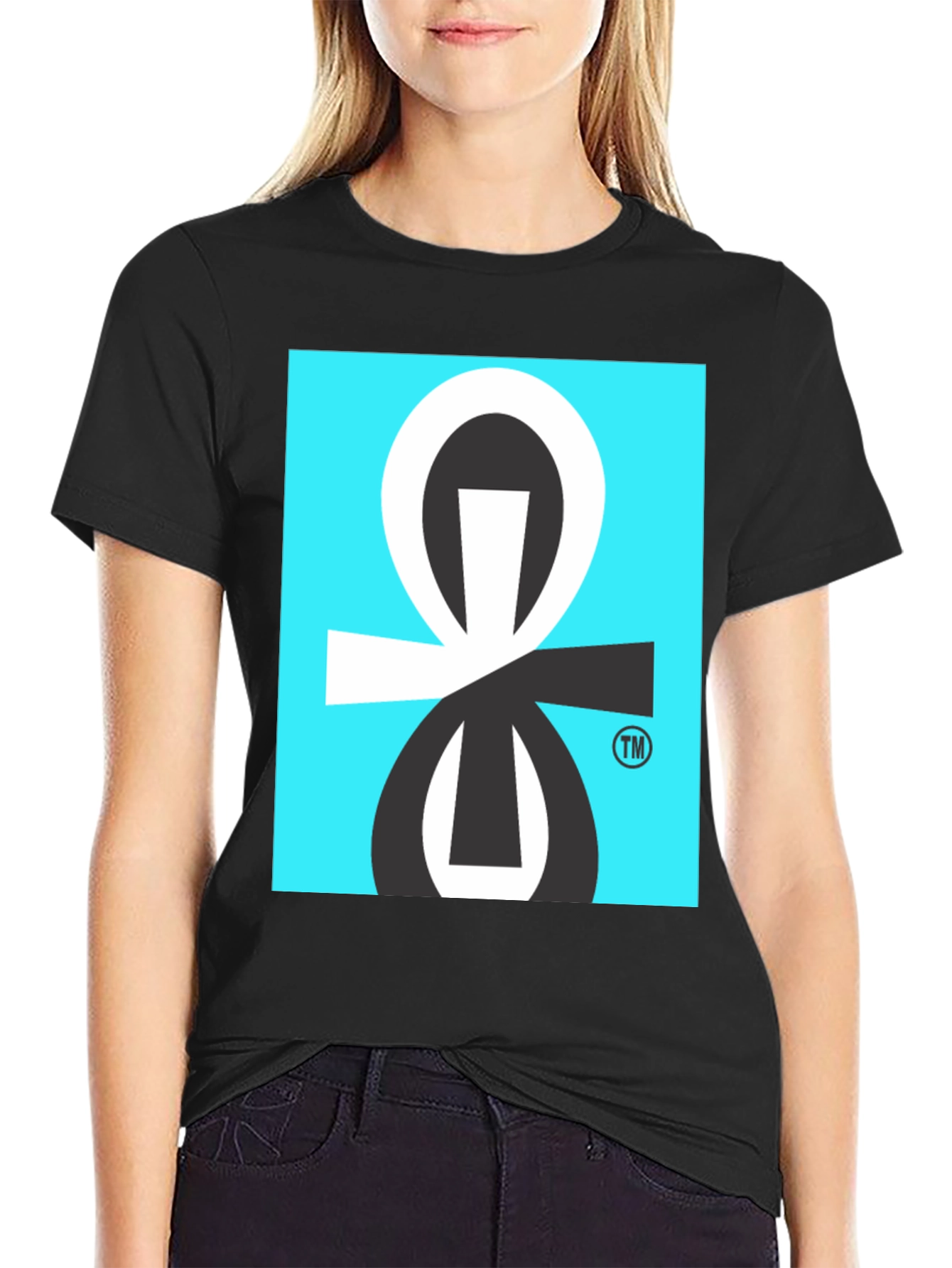 Graphic Tee with Abstract Geometric Design