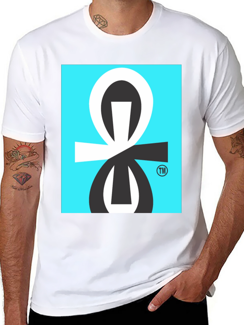 Graphic Tee with Abstract Geometric Design