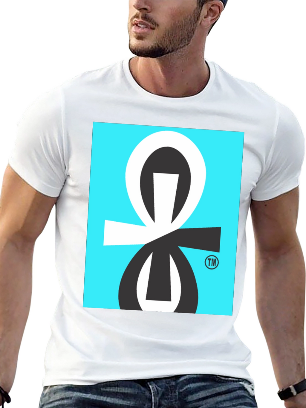 Graphic Tee with Abstract Geometric Design