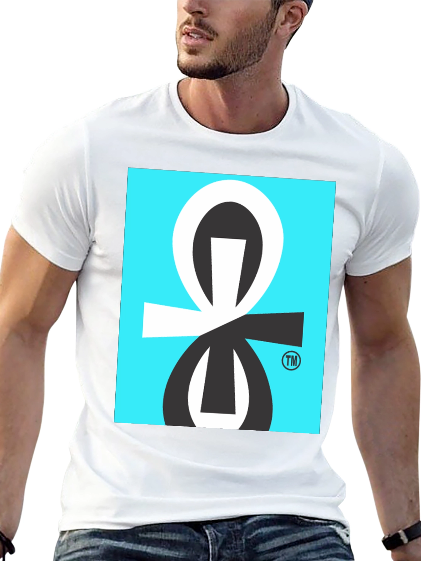 Graphic Tee with Abstract Geometric Design