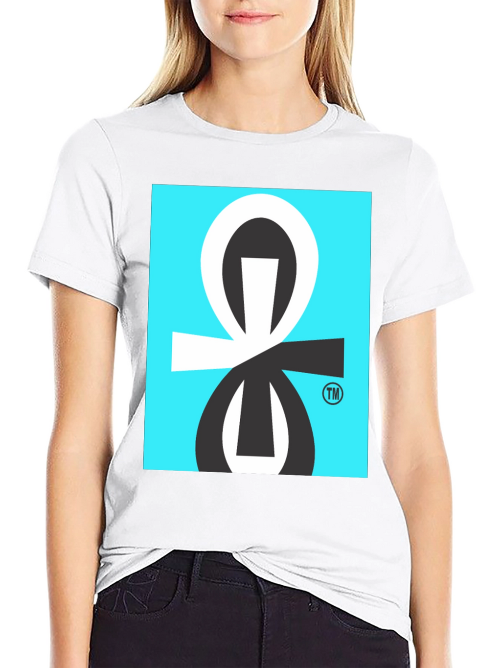 Graphic Tee with Abstract Geometric Design