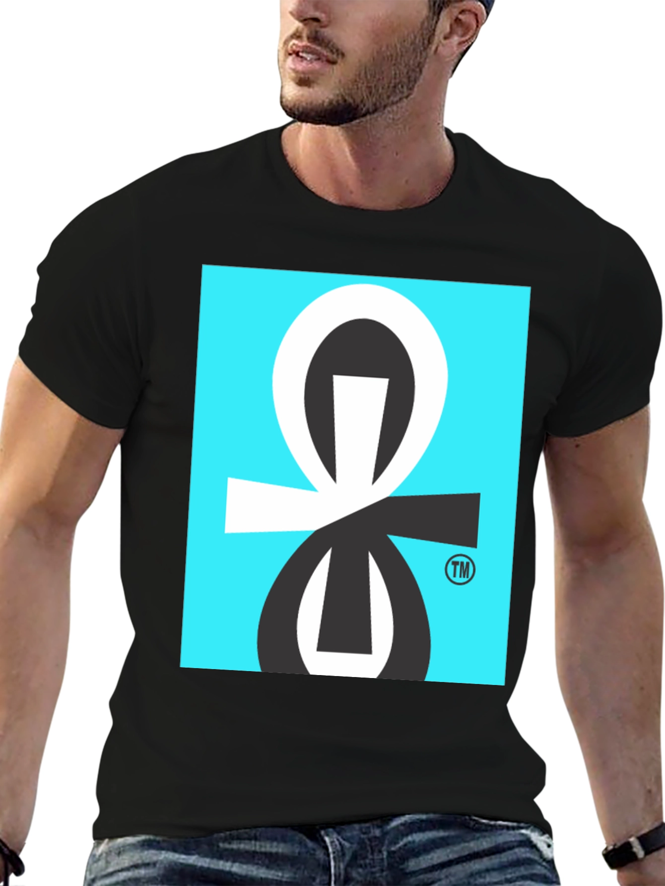 Graphic Tee with Abstract Geometric Design