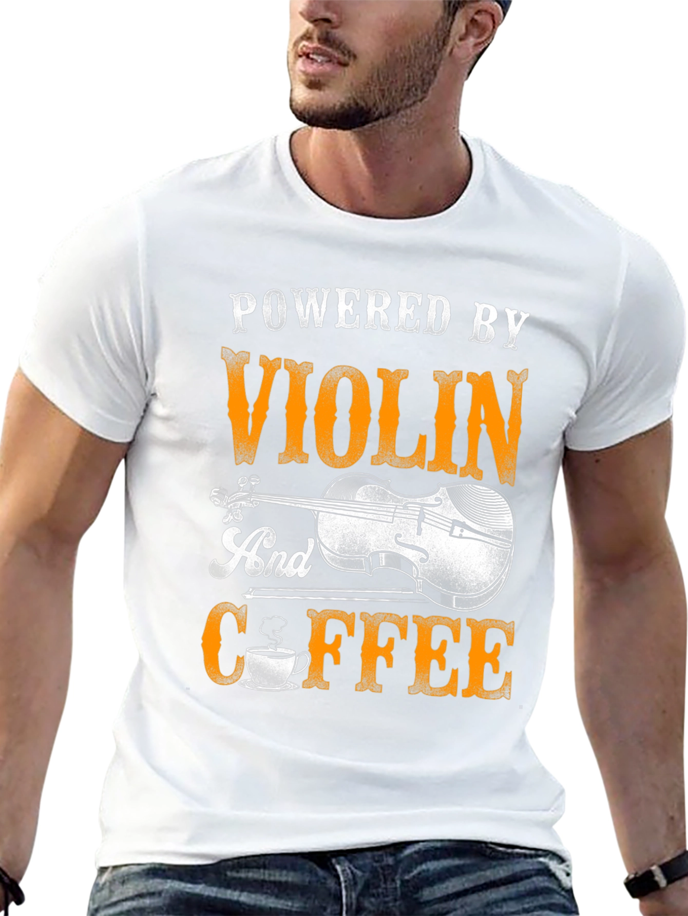 Powered by Violin and Coffee T-Shirt