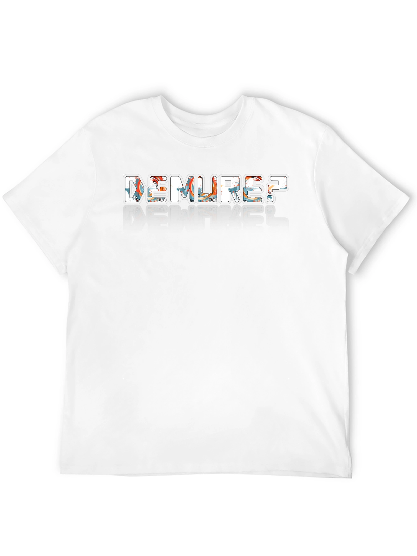 Demure? Graphic Print Black T-Shirt
