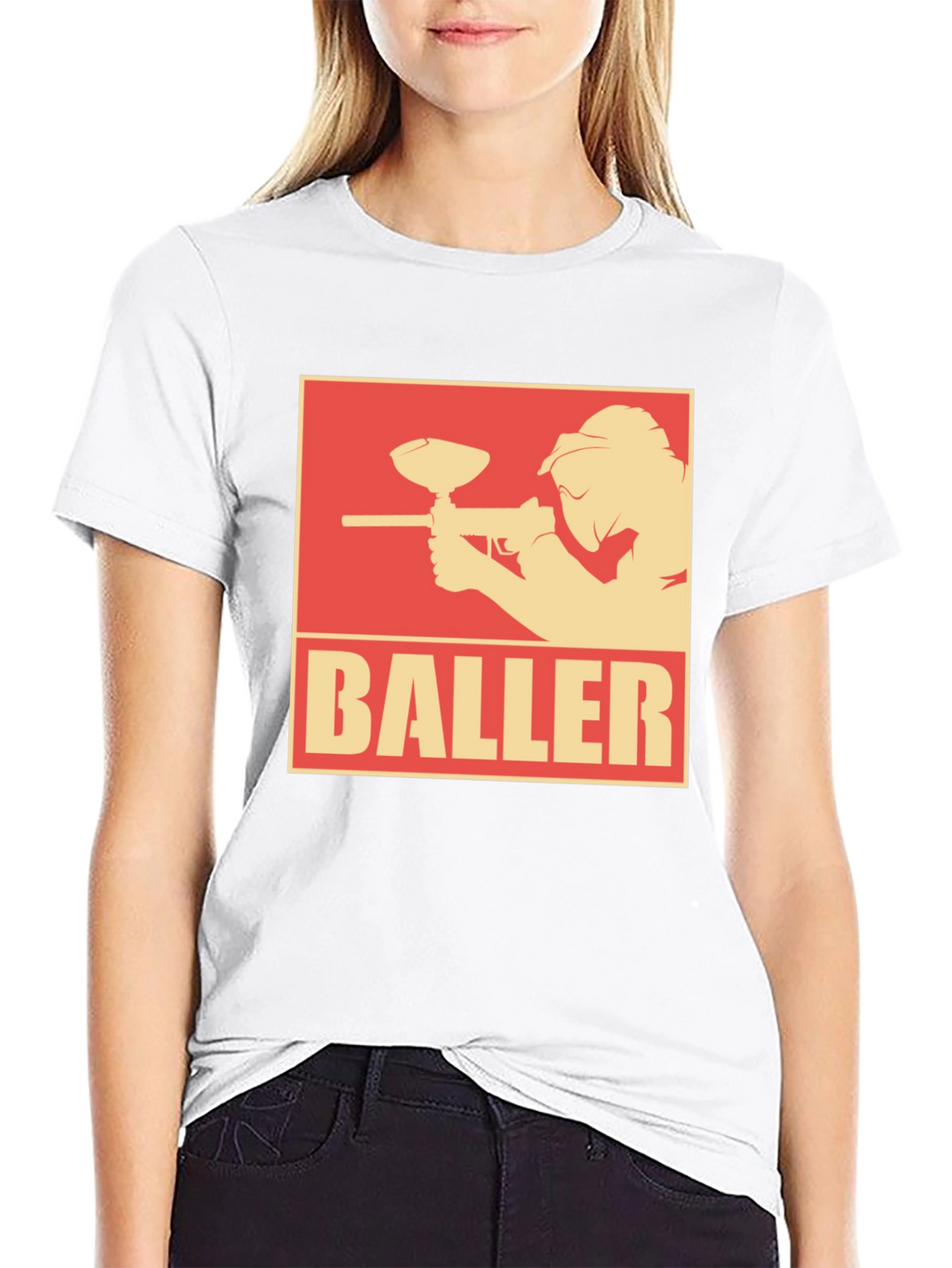 Baller Paintball T-Shirt - Black Graphic Tee