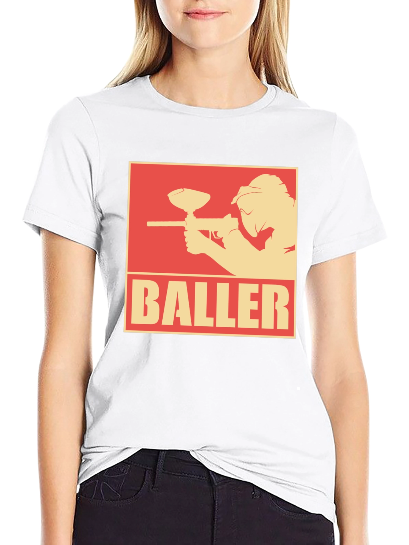 Baller Paintball T-Shirt - Black Graphic Tee
