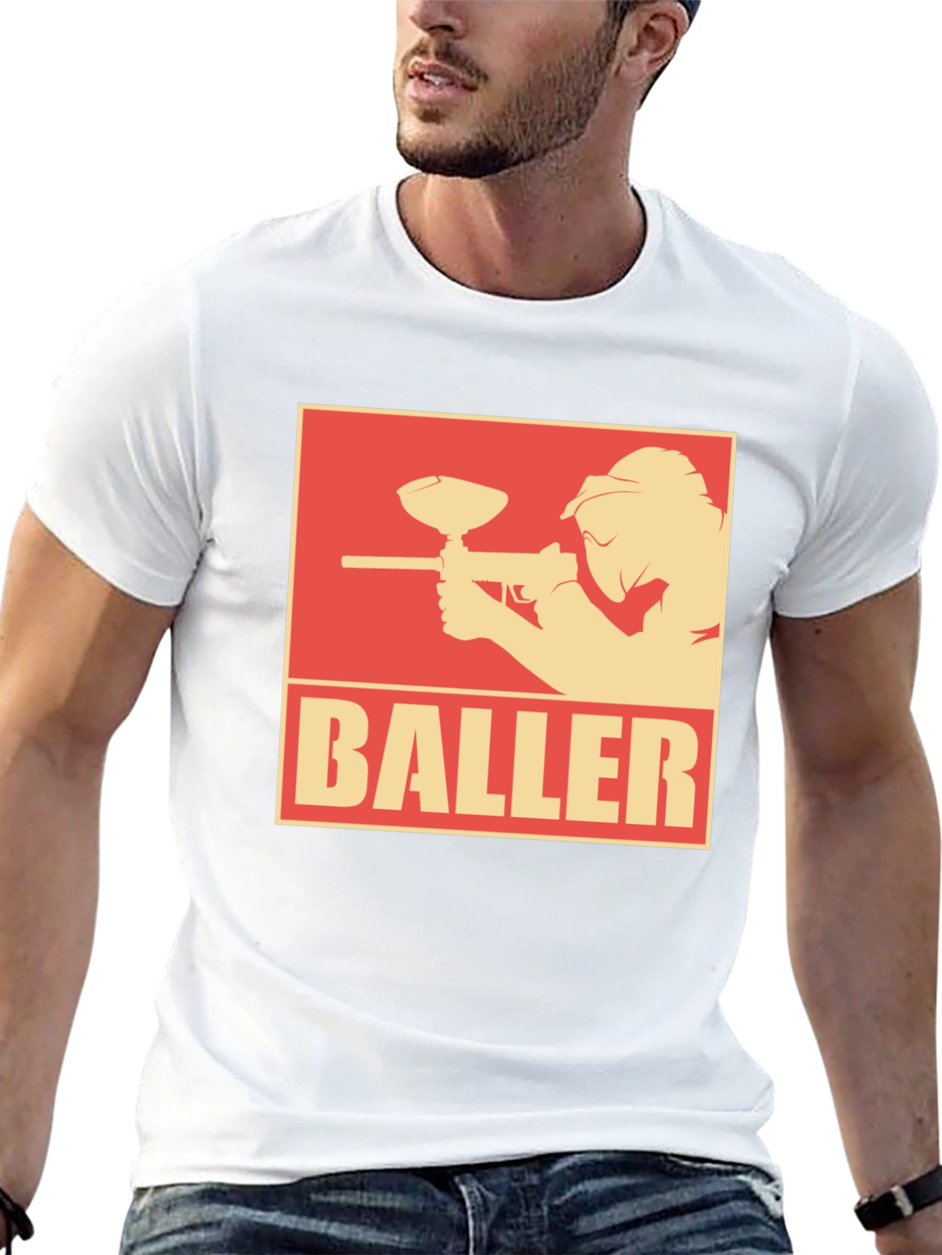 Baller Paintball T-Shirt - Black Graphic Tee