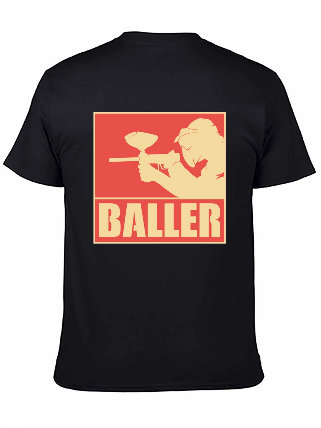 Baller Paintball T-Shirt - Black Graphic Tee