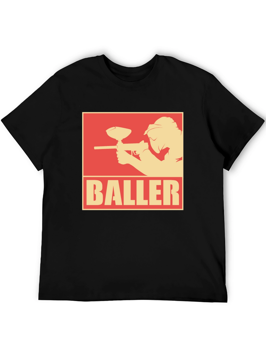 Baller Paintball T-Shirt - Black Graphic Tee