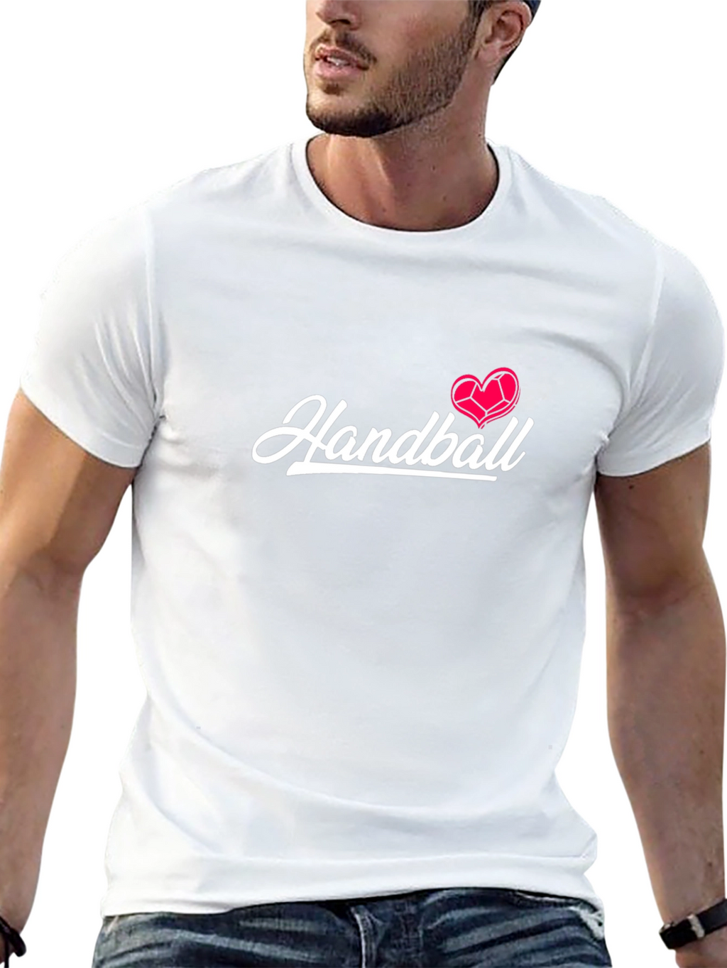 Handball Heart T-Shirt - Sporty & Stylish
