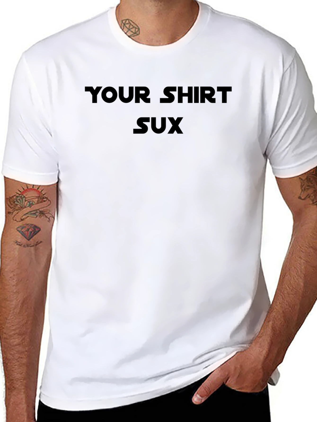 Your Shirt Sux Graphic Tee - Black