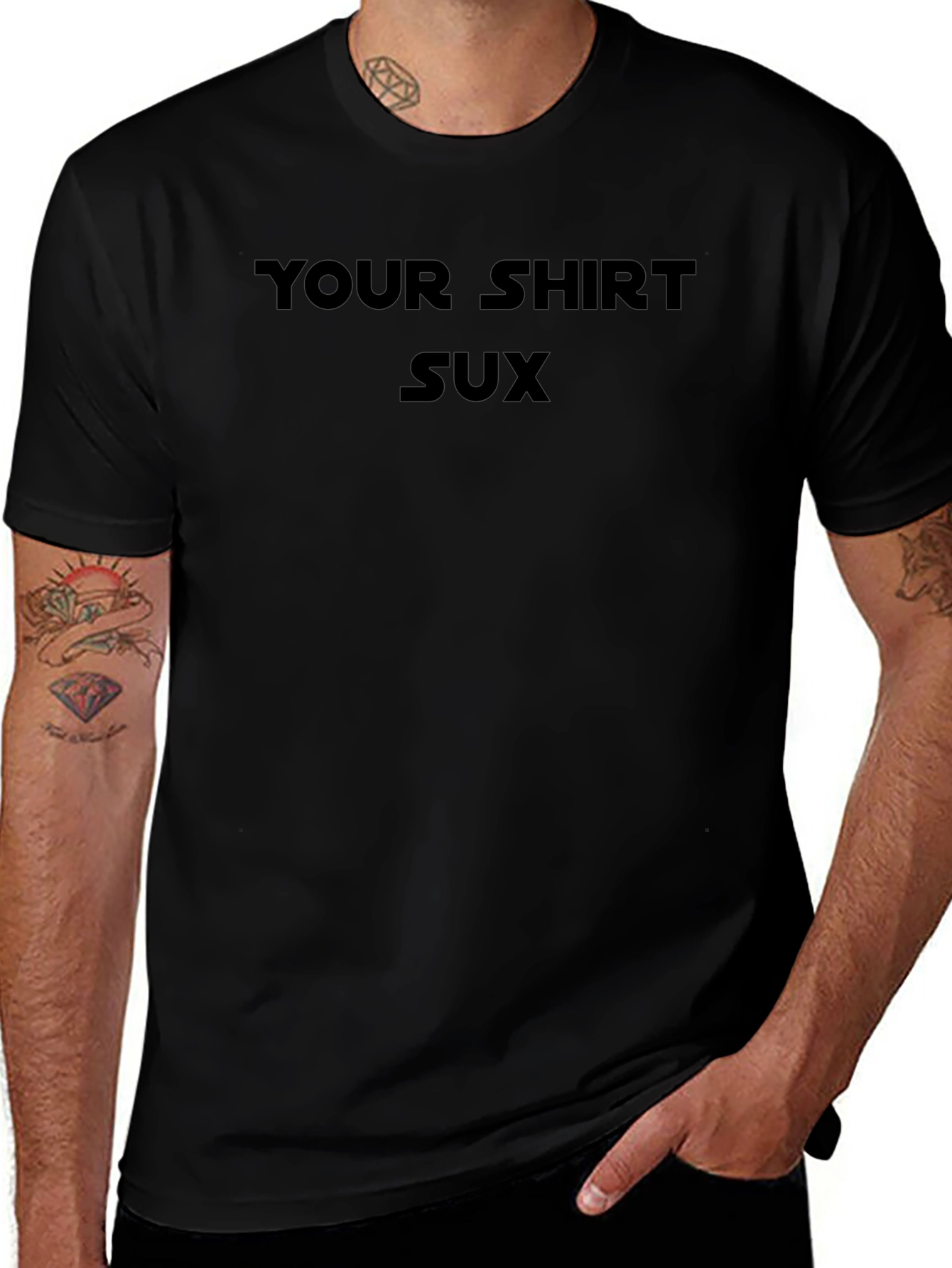Your Shirt Sux Graphic Tee - Black