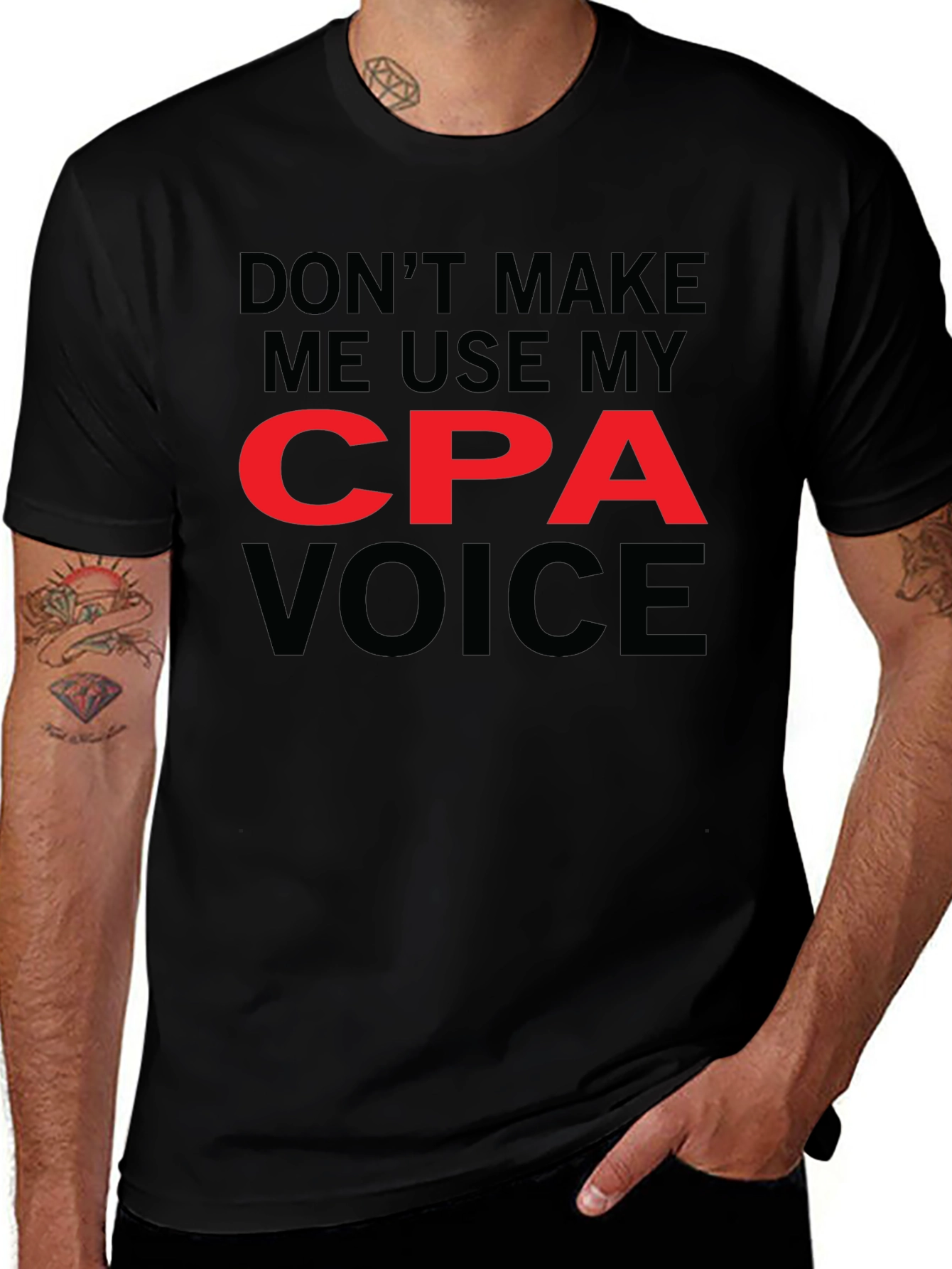 CPA Voice Graphic Tee - Funny Accountant T-Shirt