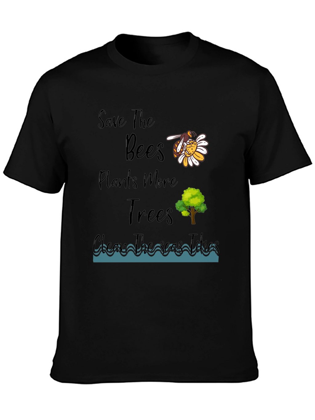 Eco-Friendly Graphic Tee - Save the Bees
