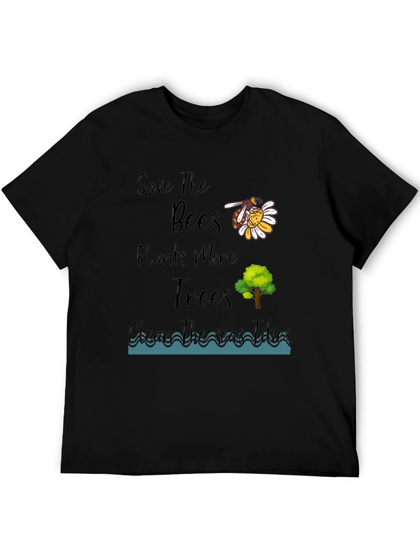 Eco-Friendly Graphic Tee - Save the Bees