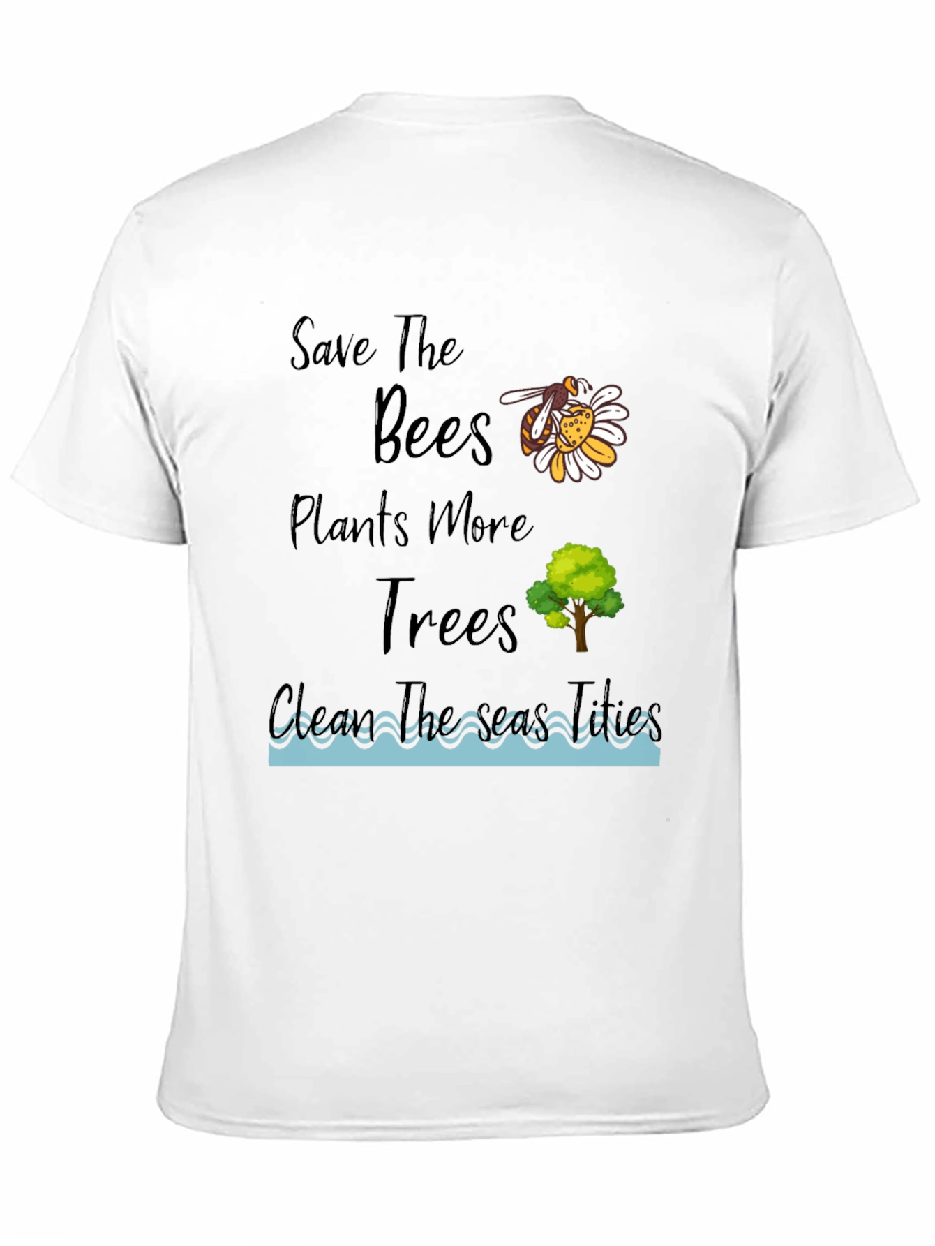 Eco-Friendly Graphic Tee - Save the Bees