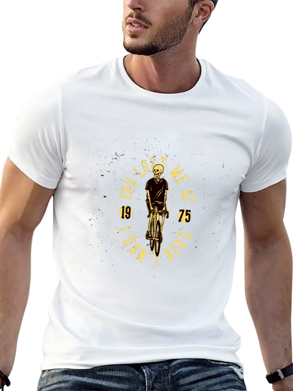 Skeleton Biker T-Shirt: You Lost Me at Bike