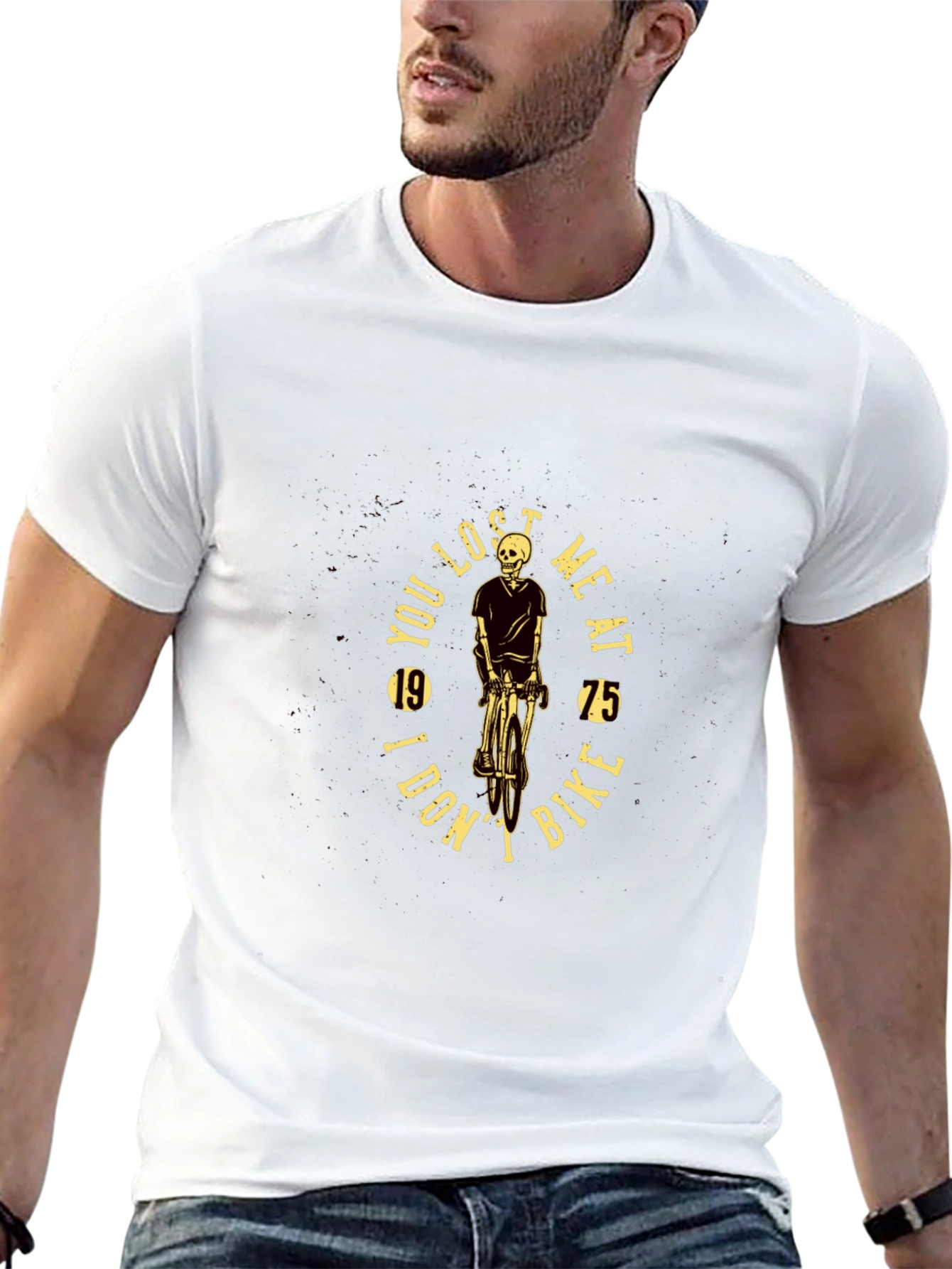 Skeleton Biker T-Shirt: You Lost Me at Bike