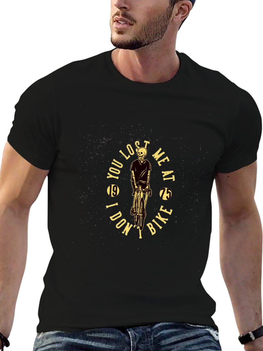Skeleton Biker T-Shirt: You Lost Me at Bike