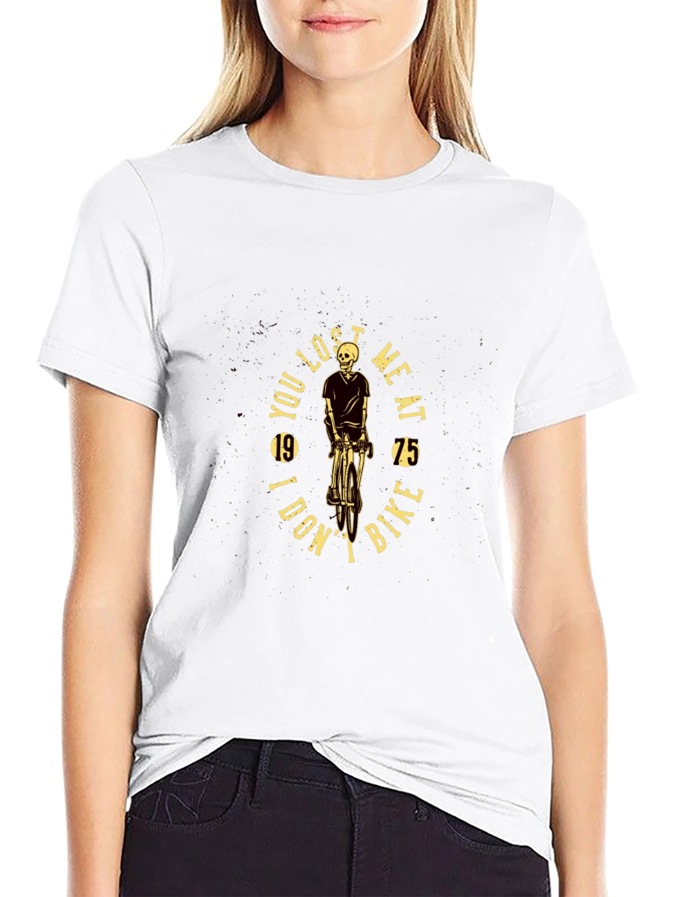 Skeleton Biker T-Shirt: You Lost Me at Bike