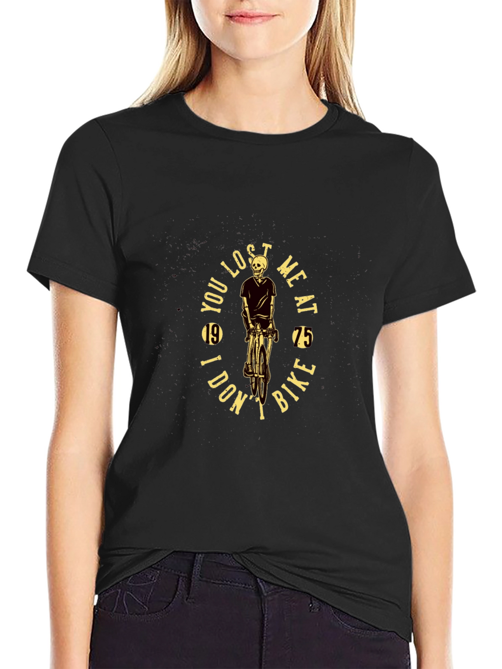 Skeleton Biker T-Shirt: You Lost Me at Bike