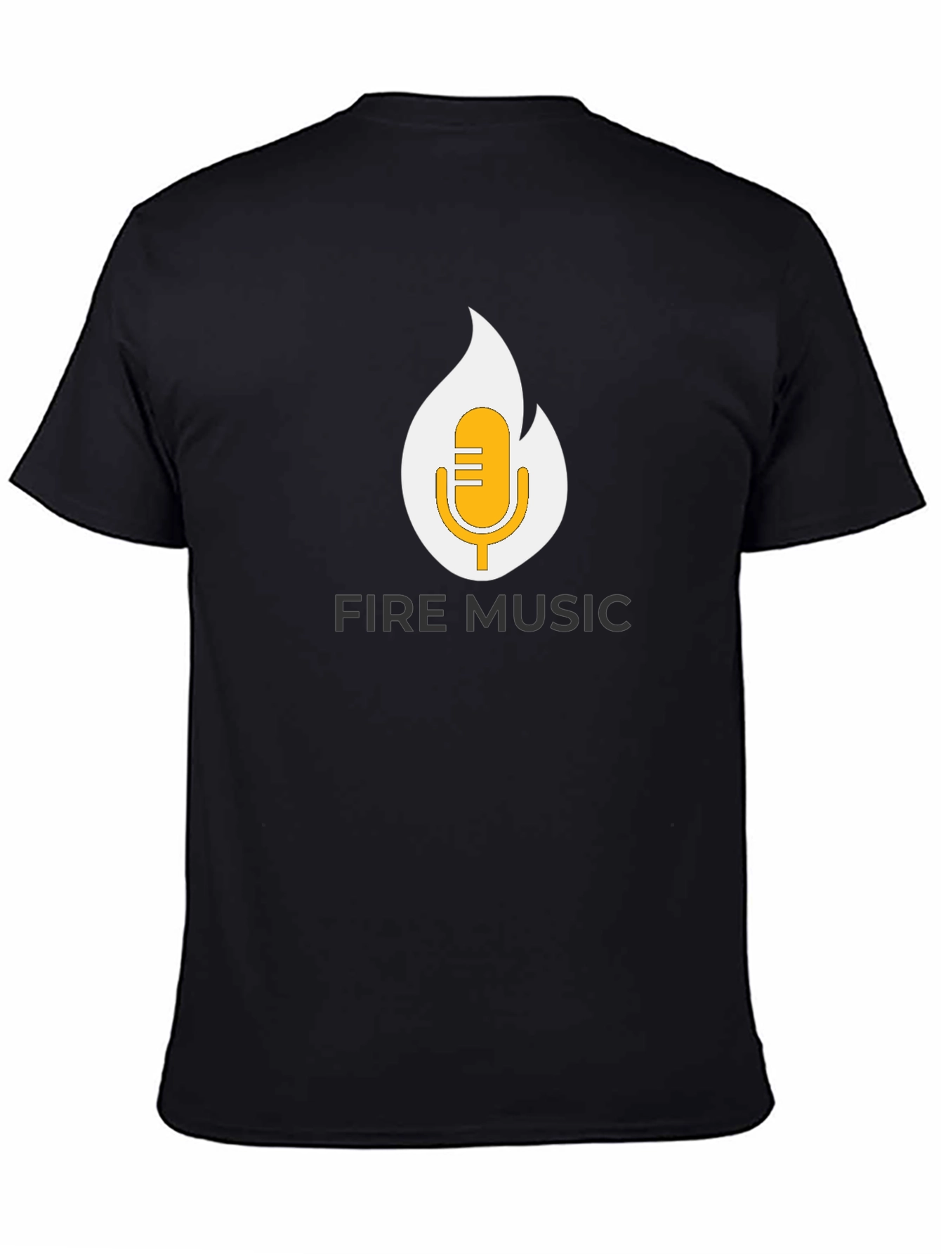 Fire Music T-Shirt - Black Graphic Tee