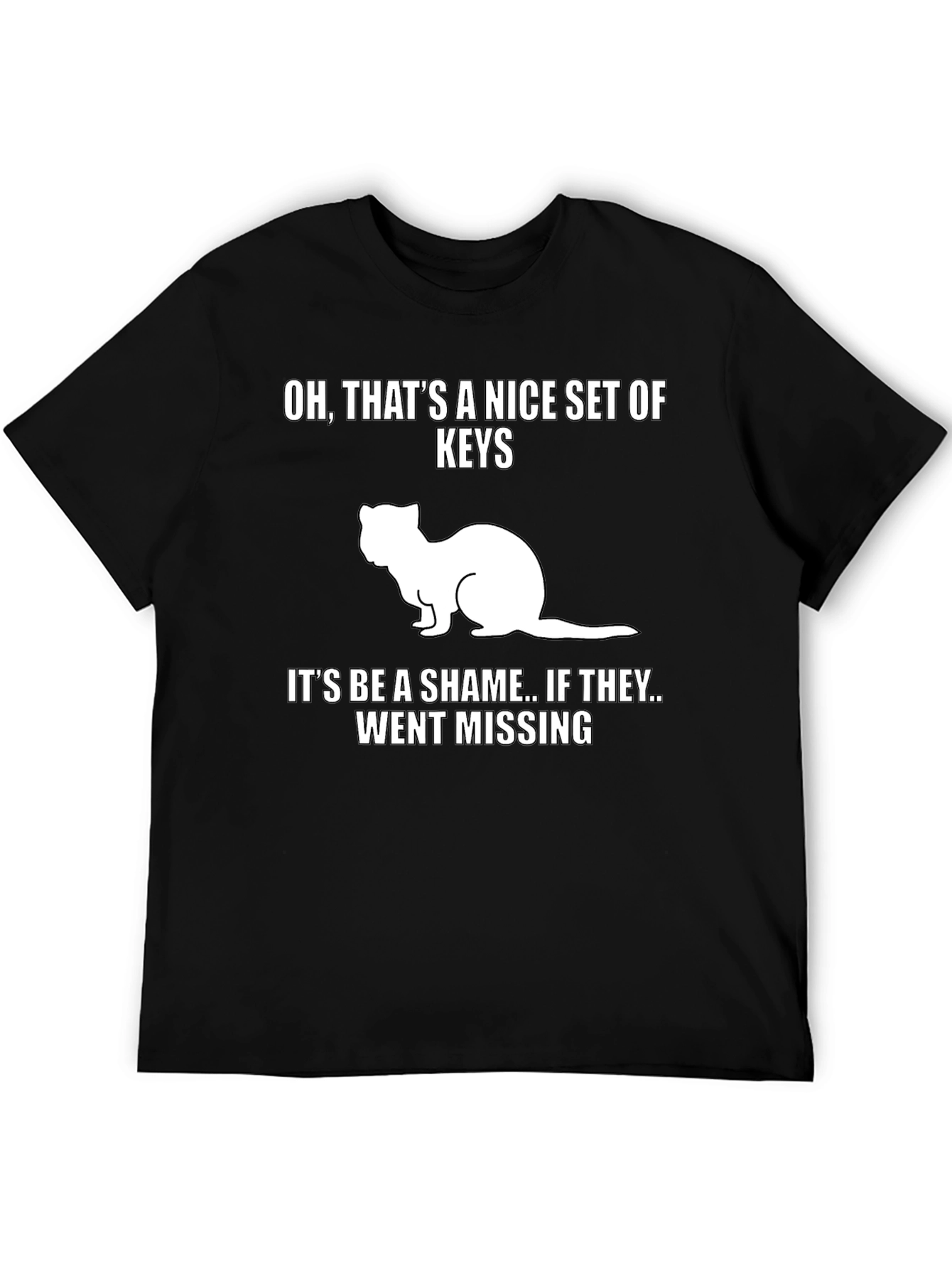 Funny Ferret Keys Graphic Tee
