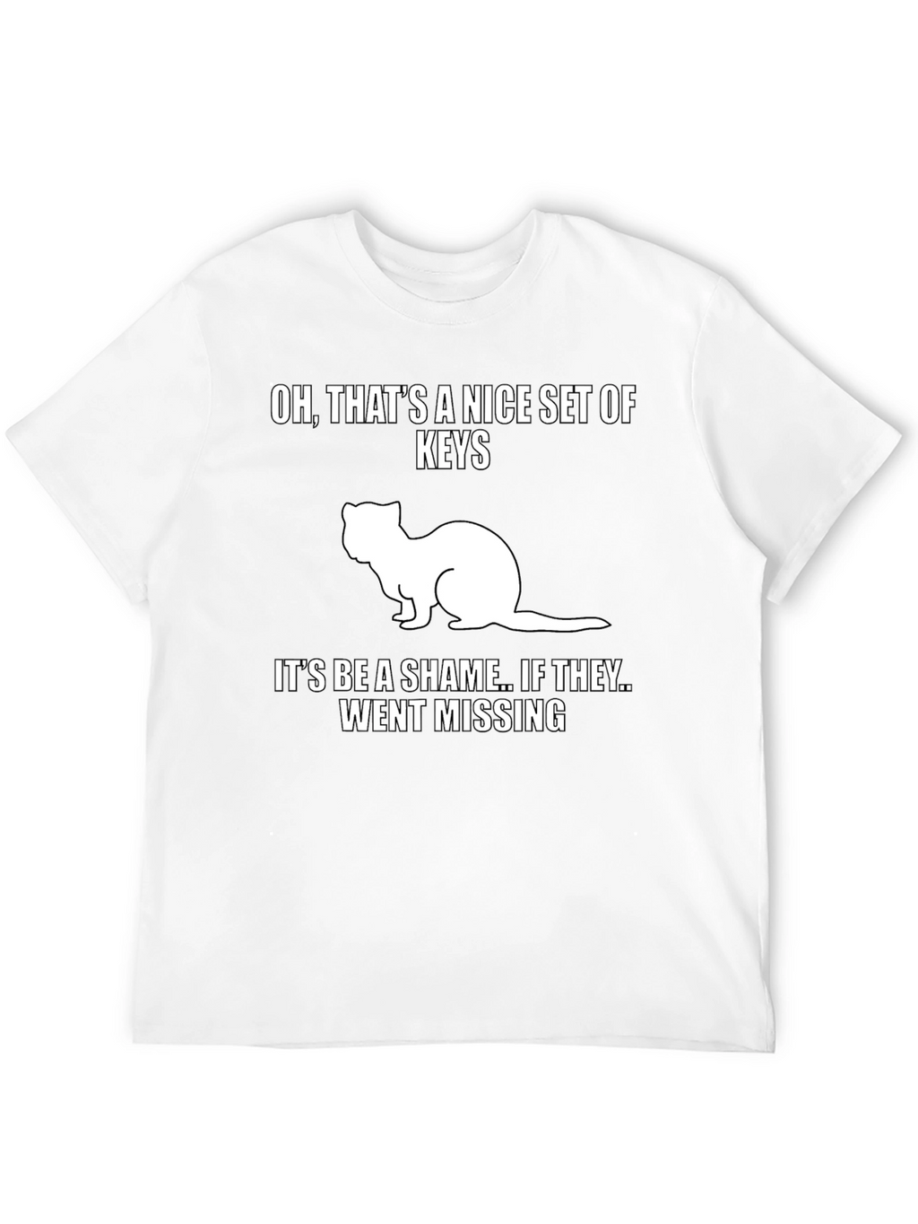Funny Ferret Keys Graphic Tee