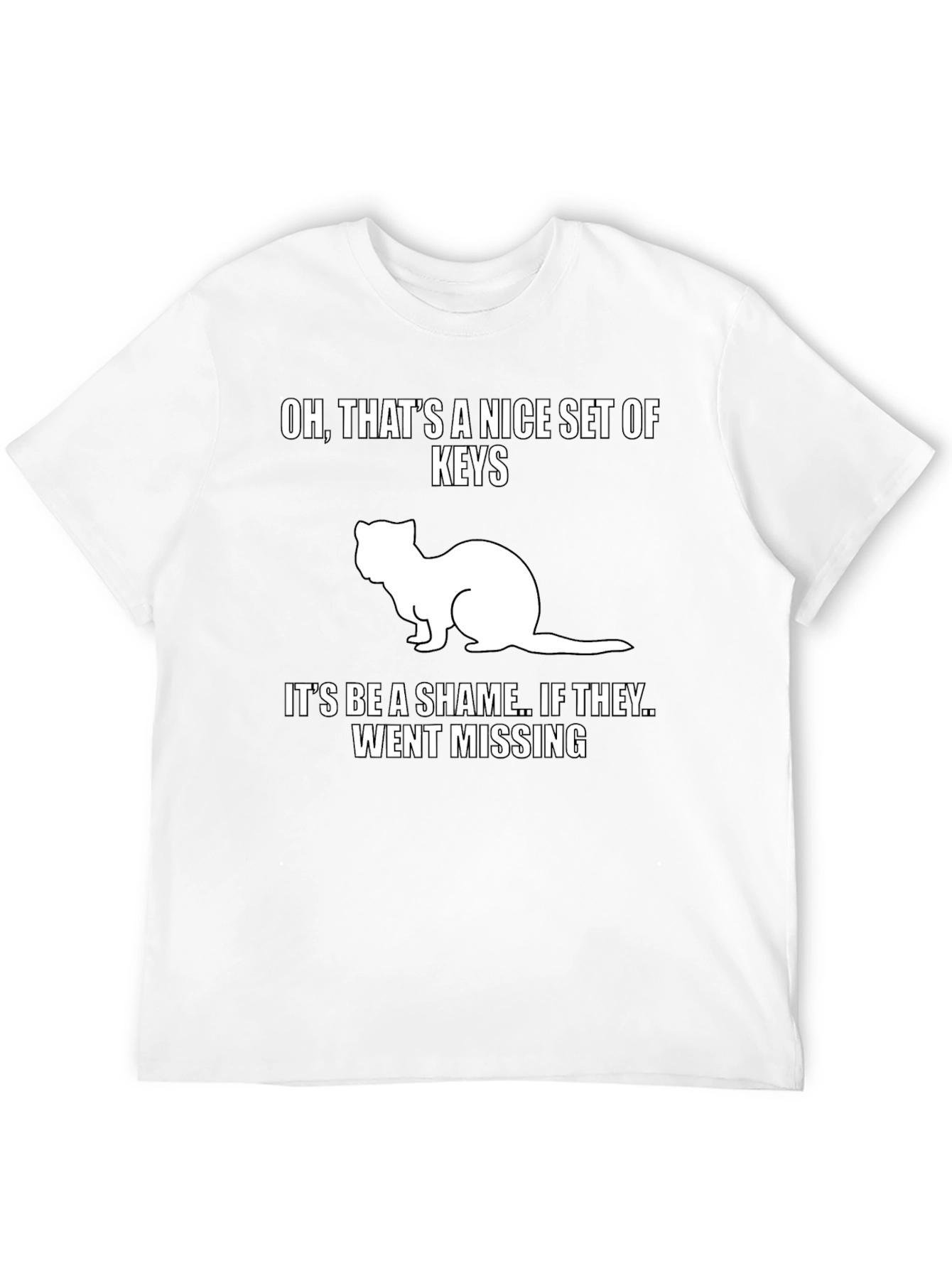 Funny Ferret Keys Graphic Tee