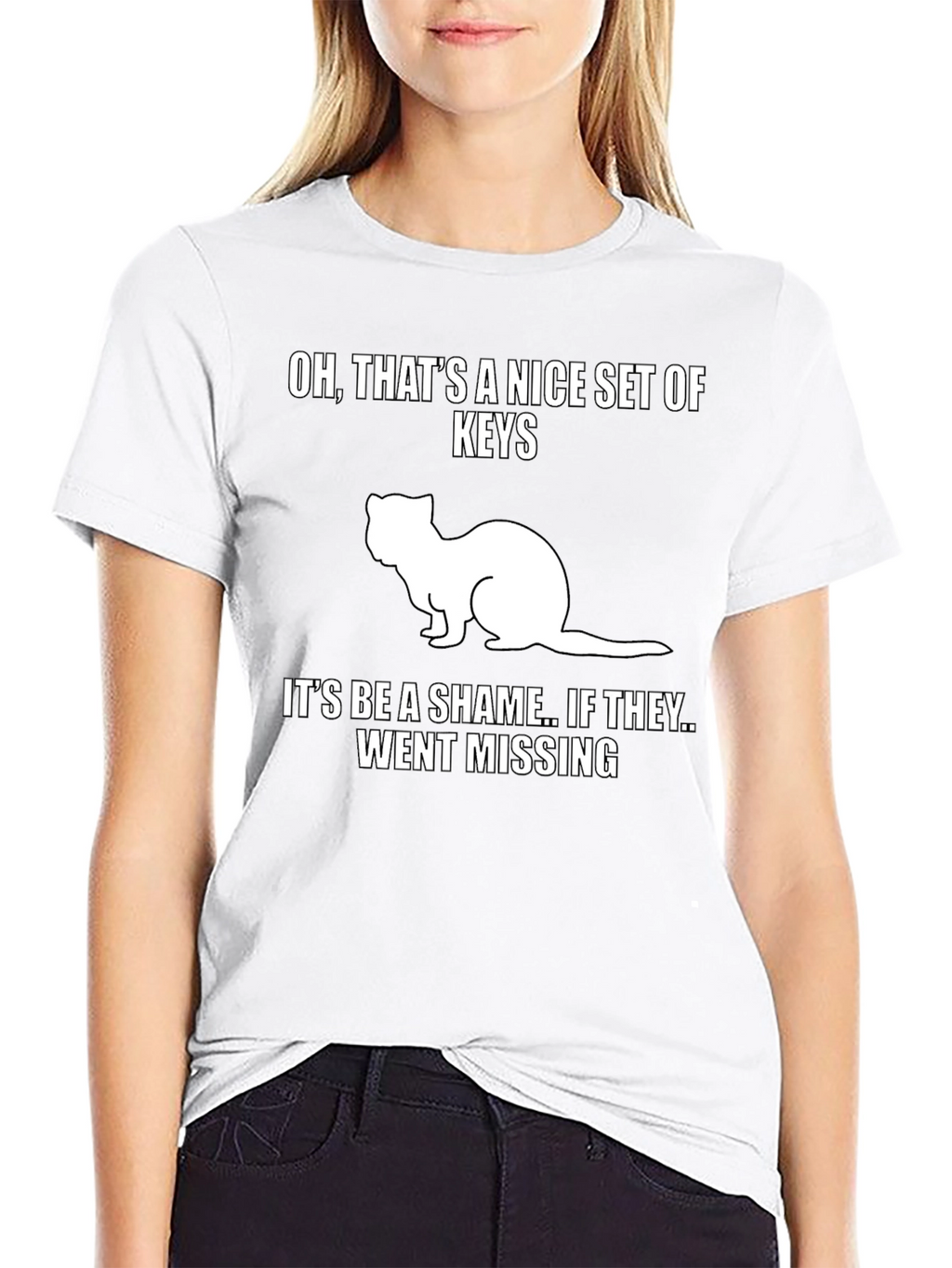 Funny Ferret Keys Graphic Tee