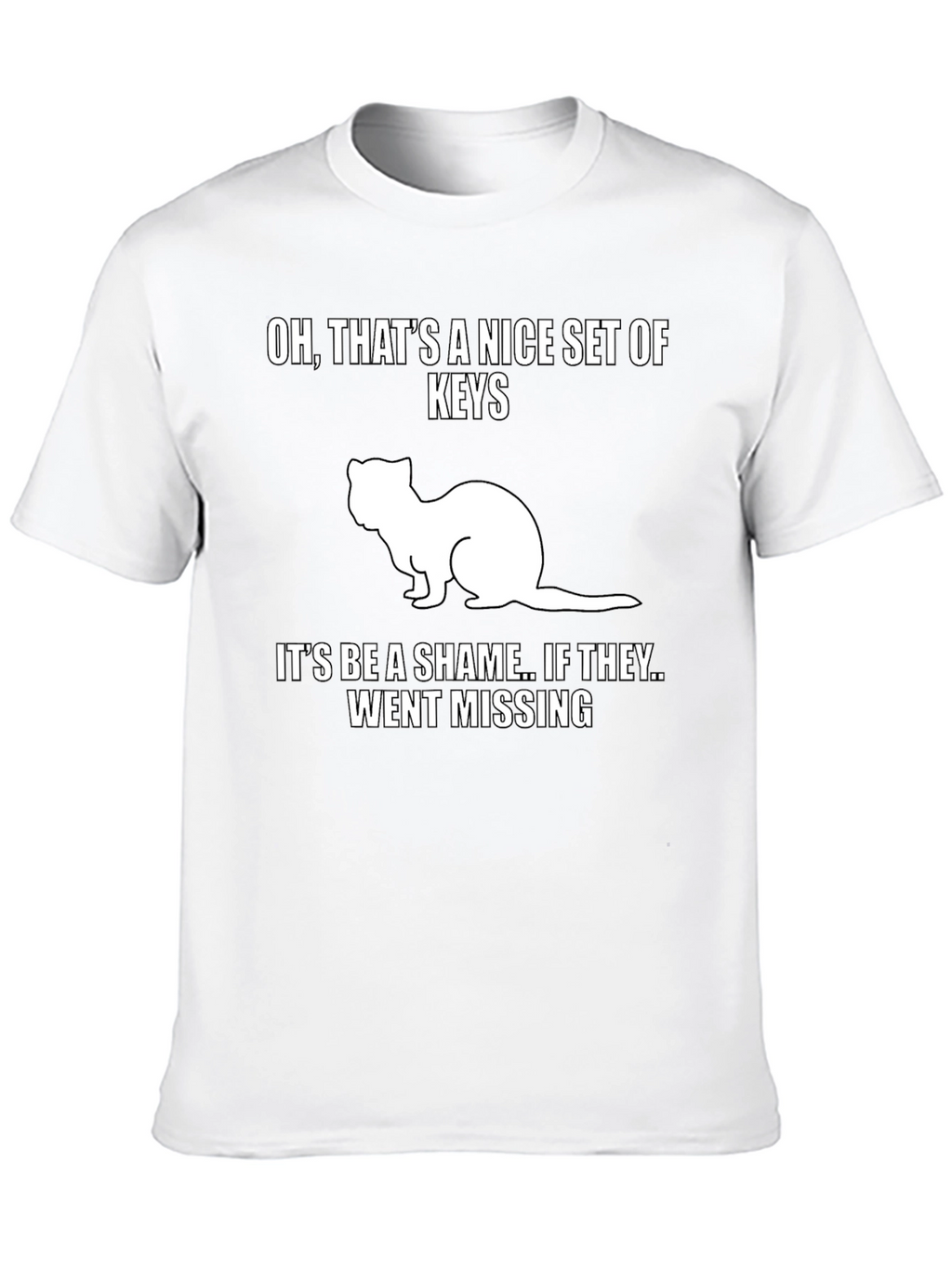 Funny Ferret Keys Graphic Tee