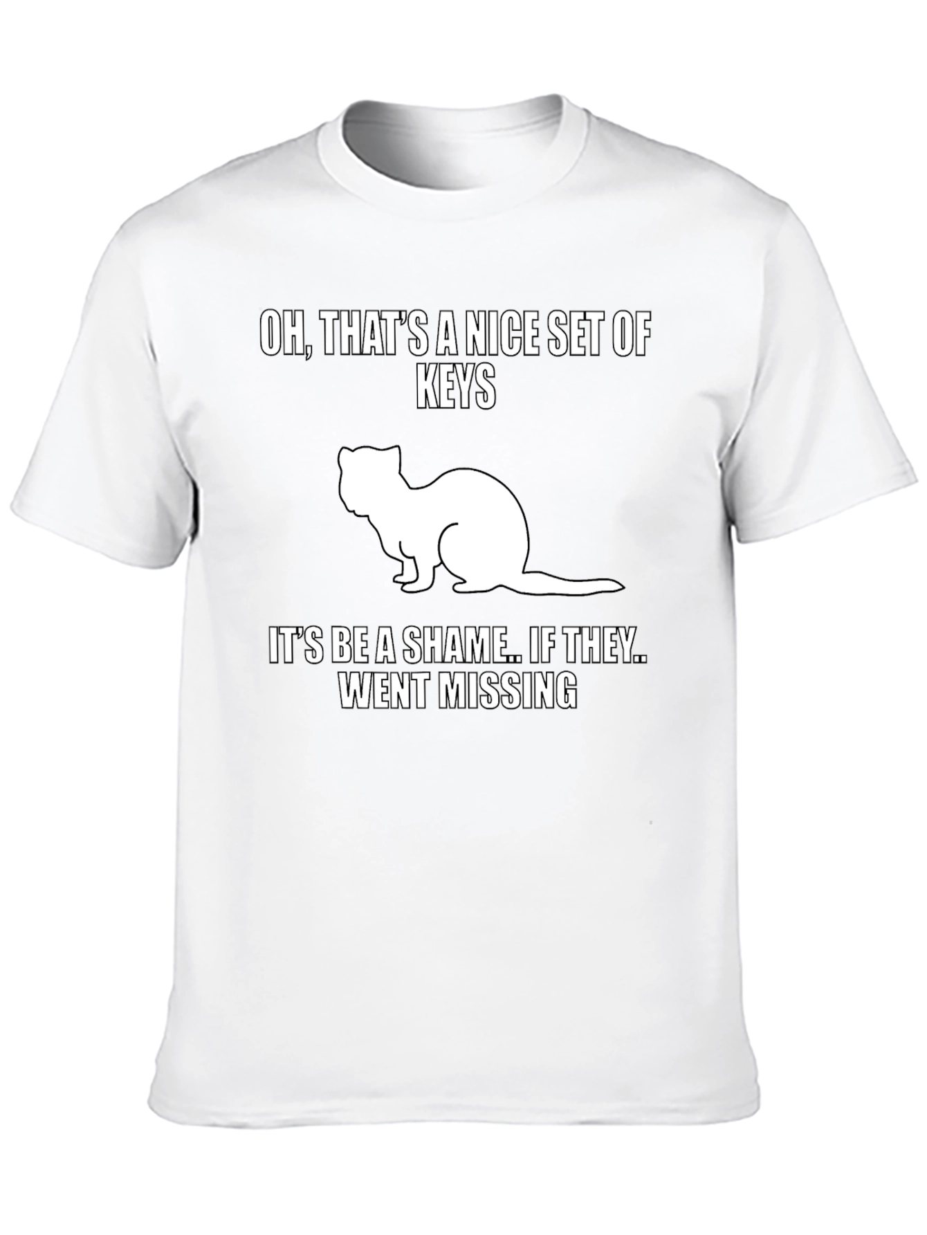 Funny Ferret Keys Graphic Tee