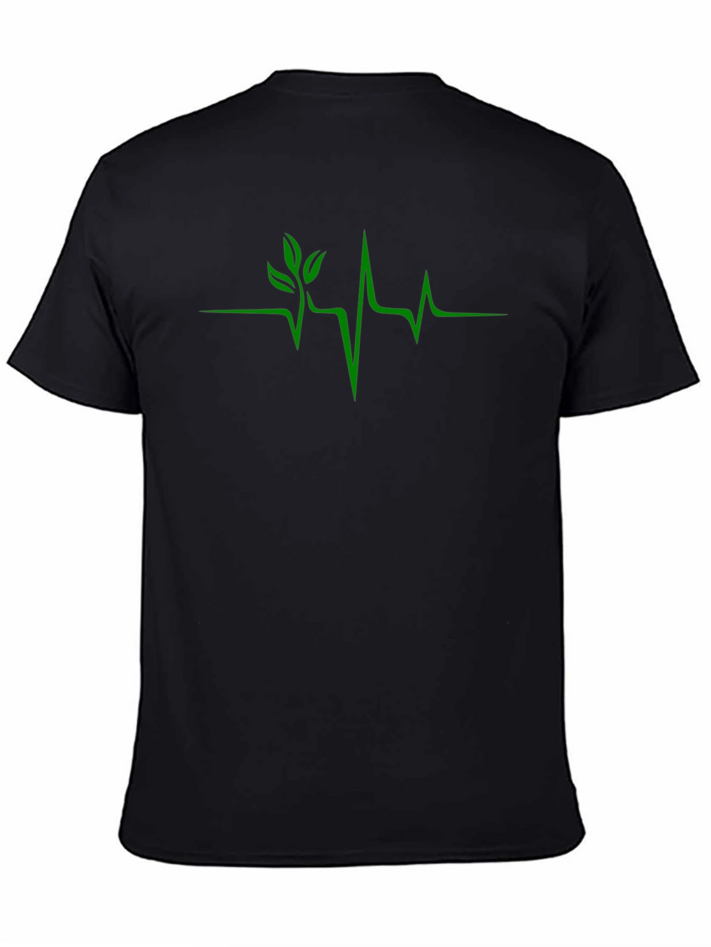 Nature Heartbeat Graphic Tee - Black