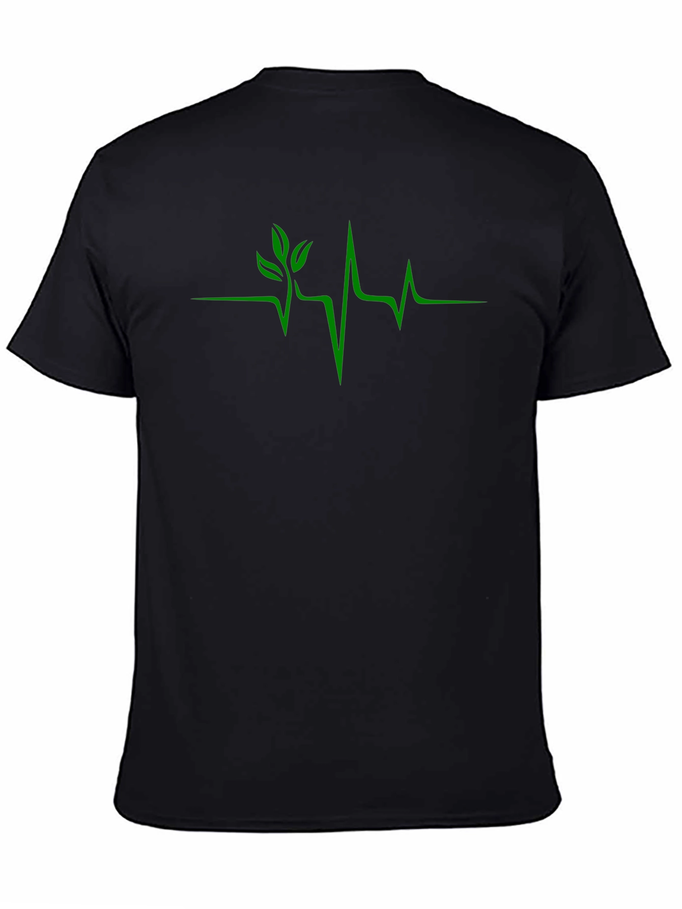 Nature Heartbeat Graphic Tee - Black