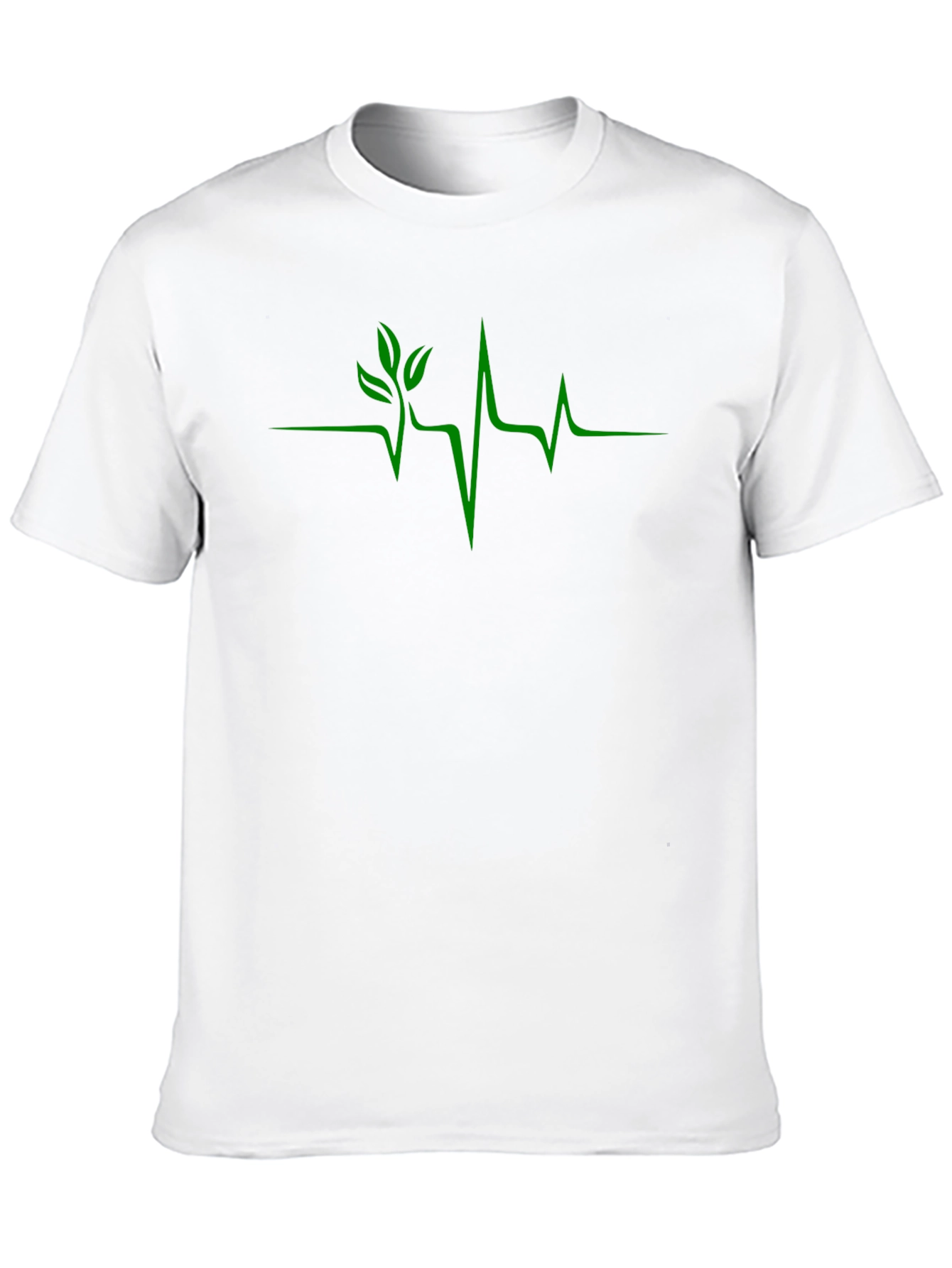 Nature Heartbeat Graphic Tee - Black